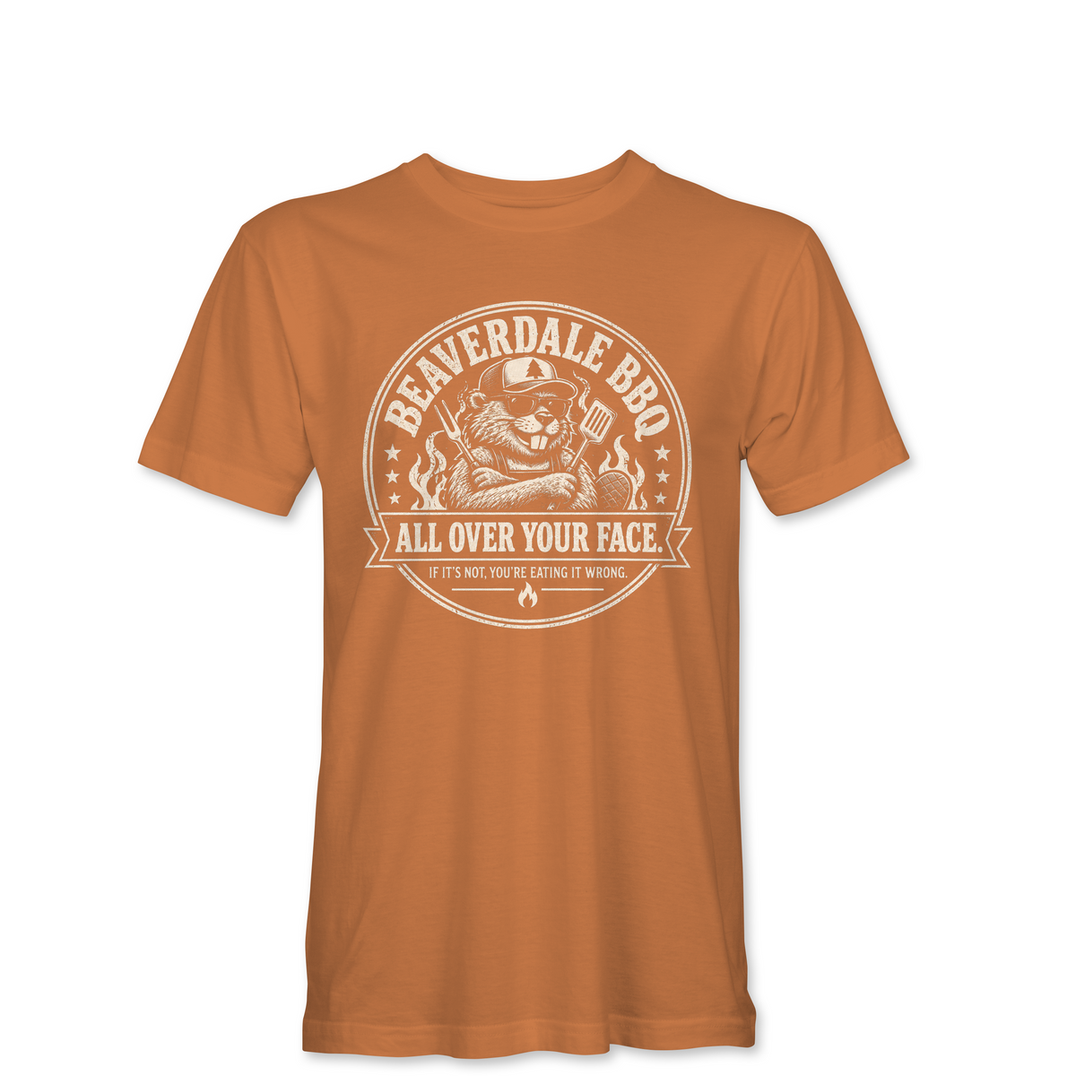 "BEAVERDALE BBQ" Unisex Heather Softstyle T-Shirt