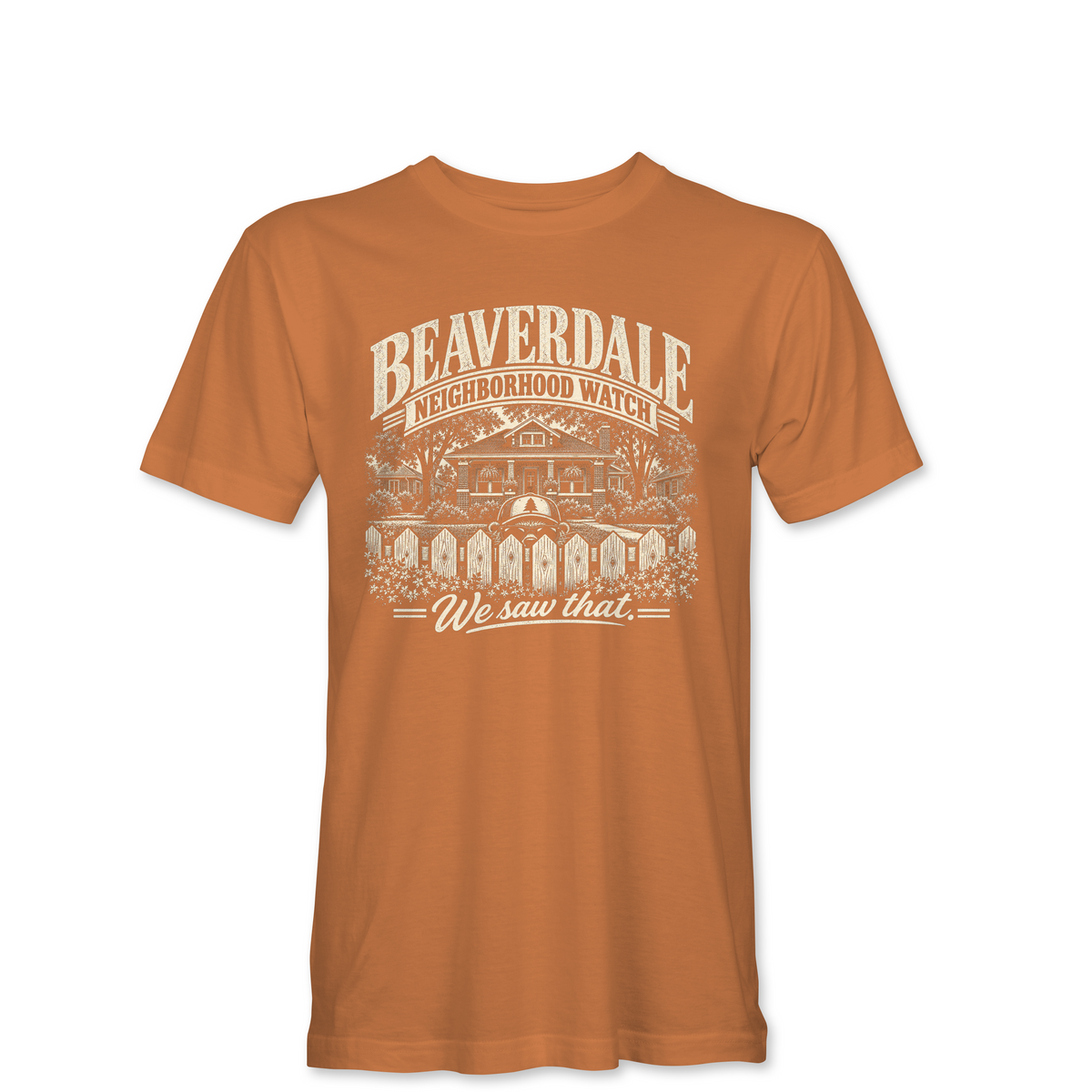 "BEAVERDALE NEIGHBORHOOD WATCH" Unisex Heather Softstyle T-Shirt