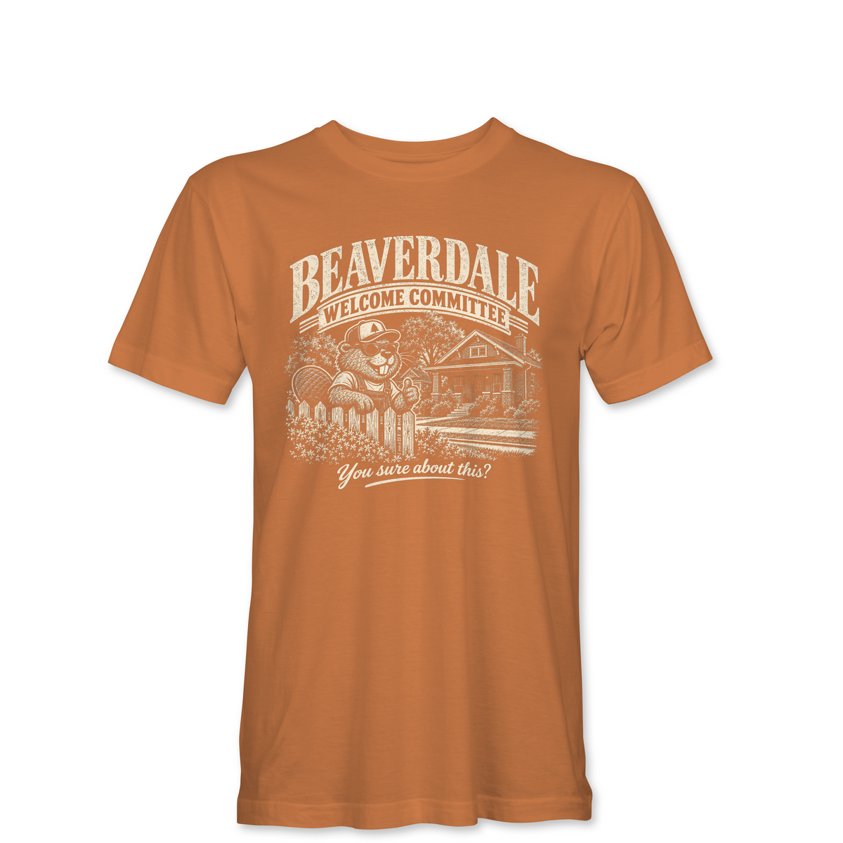 "BEAVERDALE WELCOME COMMITTEE" Unisex Heather Softstyle T-Shirt