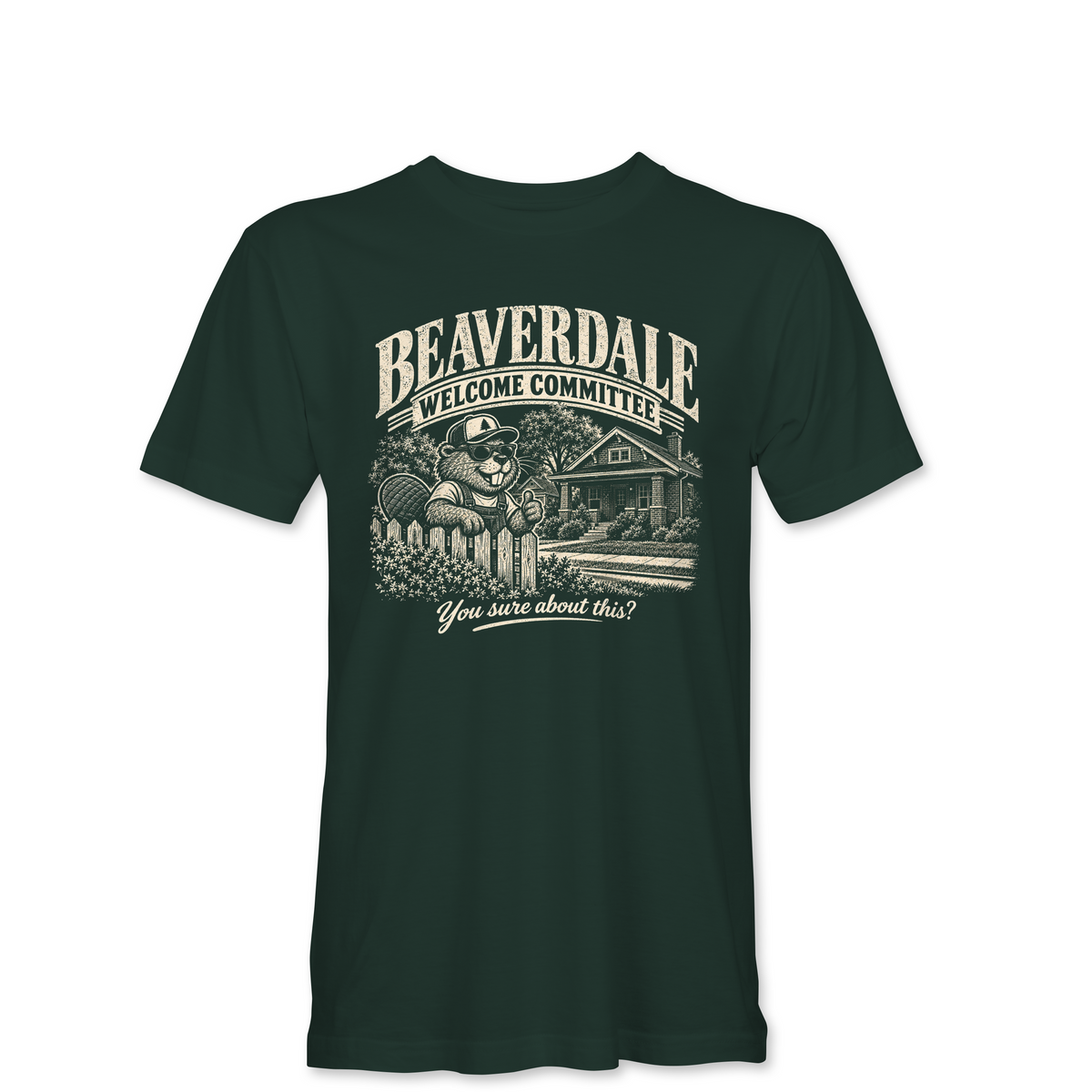 "BEAVERDALE WELCOME COMMITTEE" Unisex Heather Softstyle T-Shirt