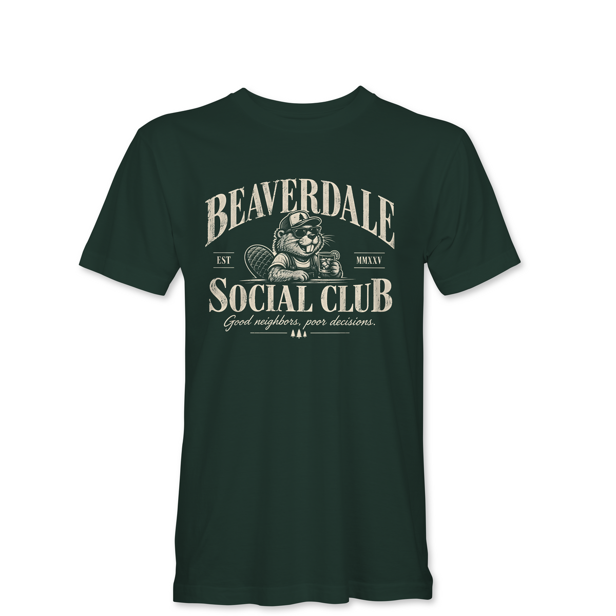 "BEAVERDALE SOCIAL CLUB" Unisex Heather Softstyle T-Shirt