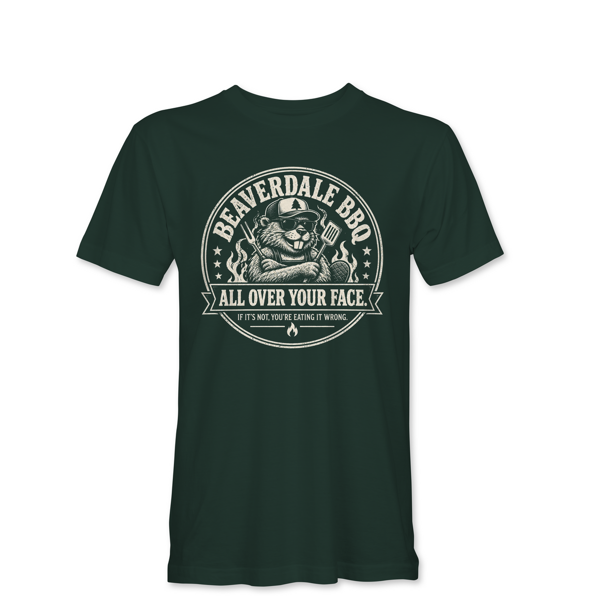"BEAVERDALE BBQ" Unisex Heather Softstyle T-Shirt