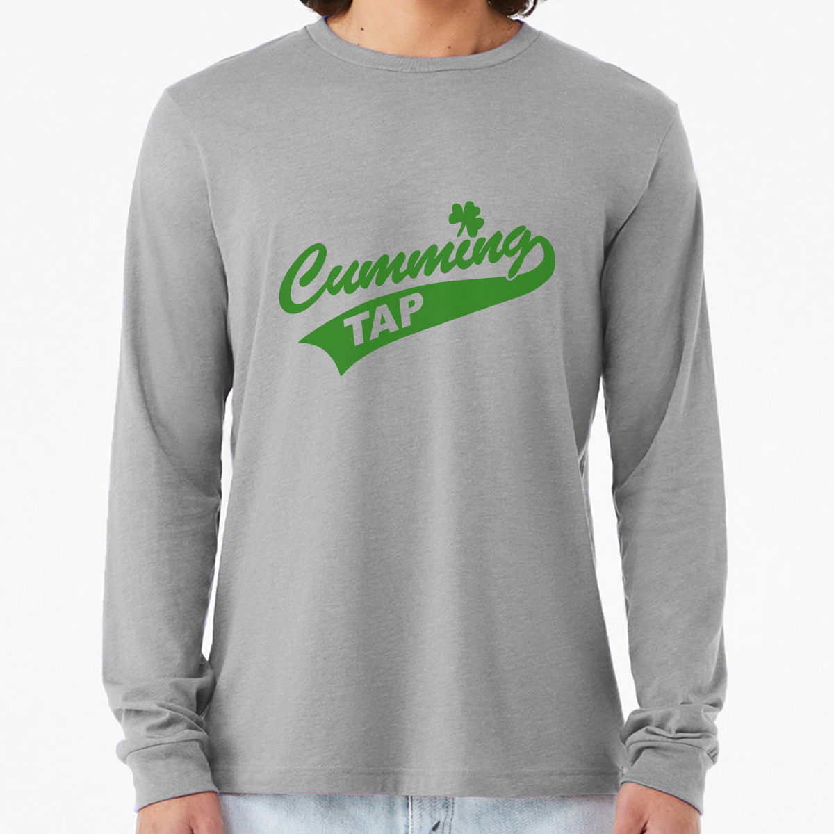 "Cumming Tap" Unisex Heather Long Sleeve T-Shirts