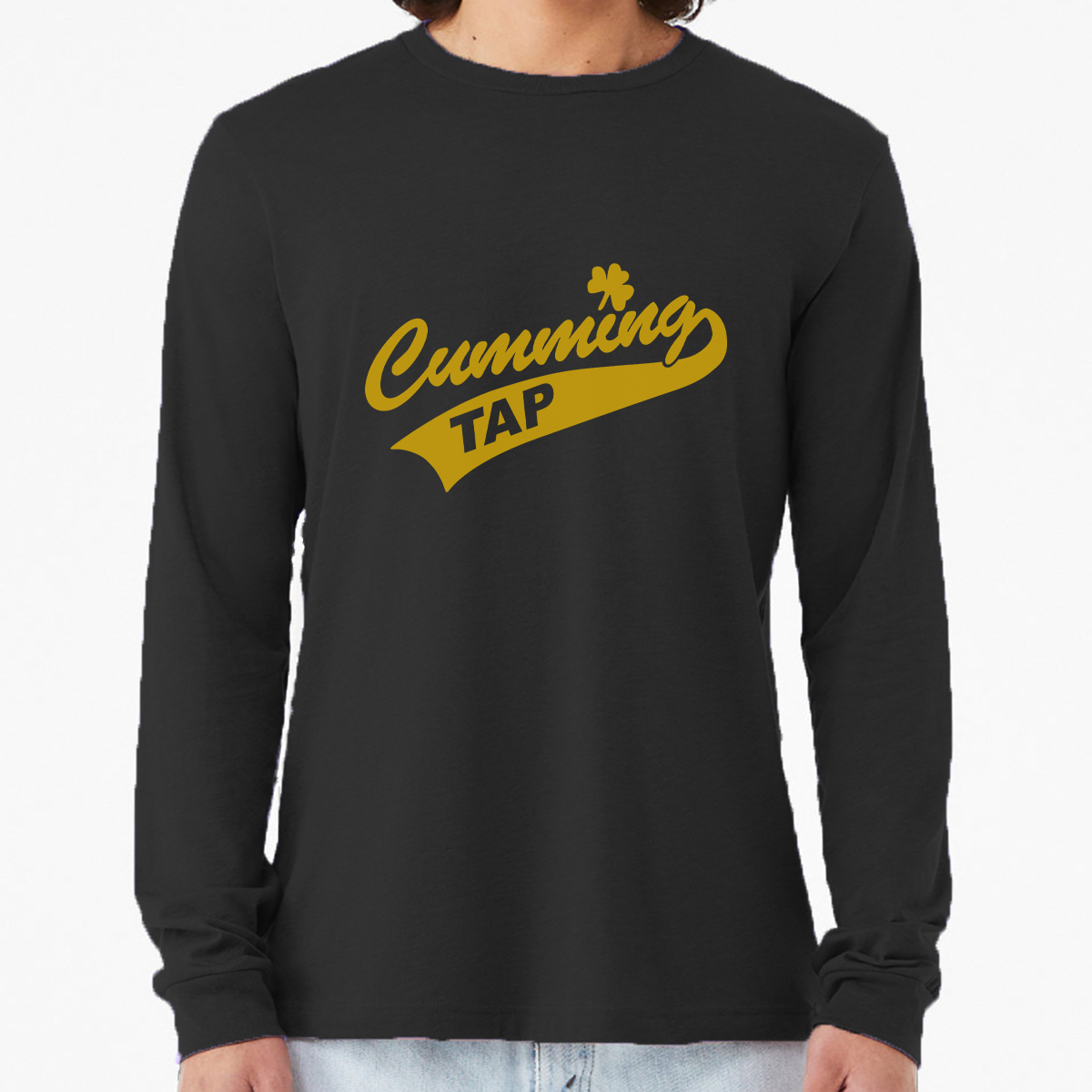 "Cumming Tap" Unisex Heather Long Sleeve T-Shirts