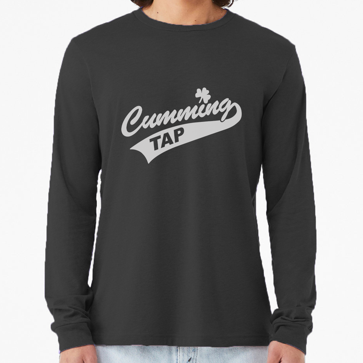 "Cumming Tap" Unisex Heather Long Sleeve T-Shirts