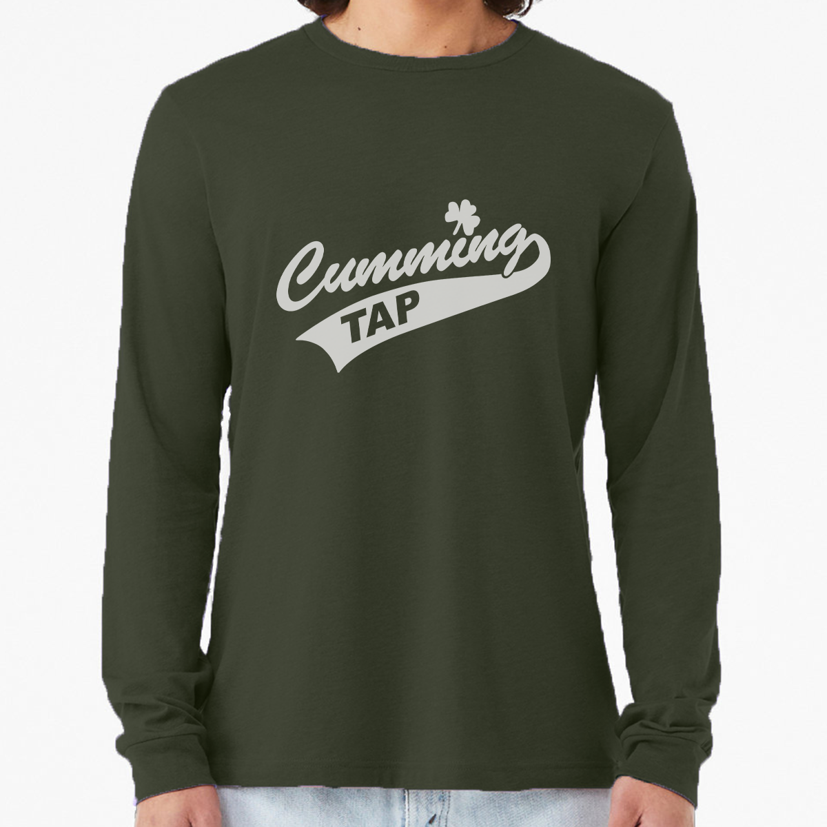 "Cumming Tap" Unisex Heather Long Sleeve T-Shirts