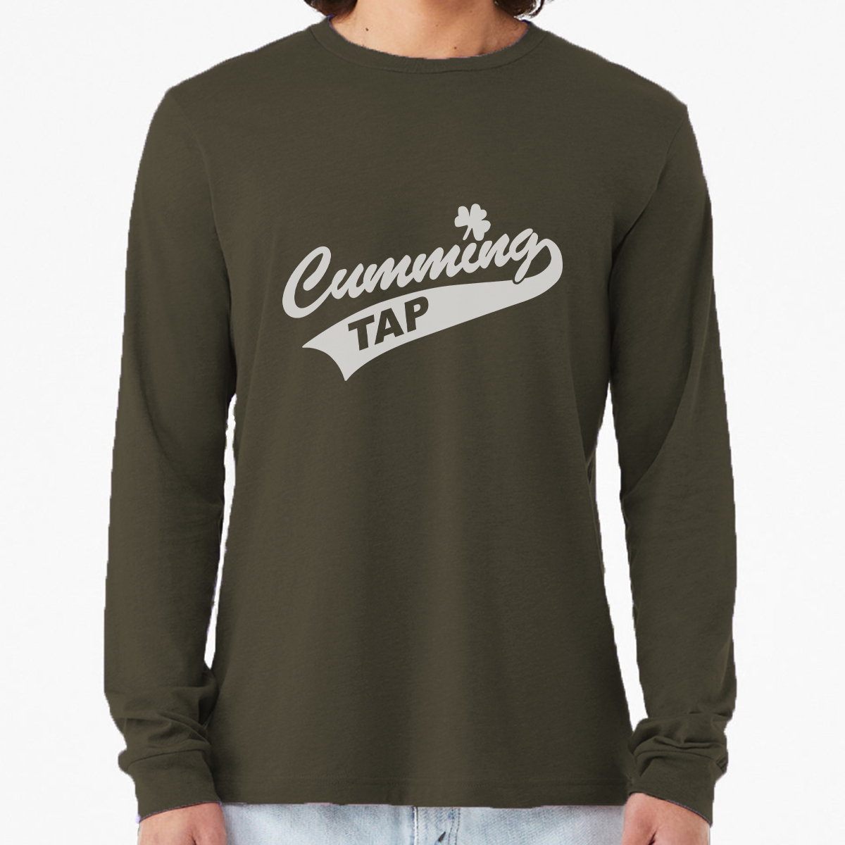 "Cumming Tap" Unisex Heather Long Sleeve T-Shirts