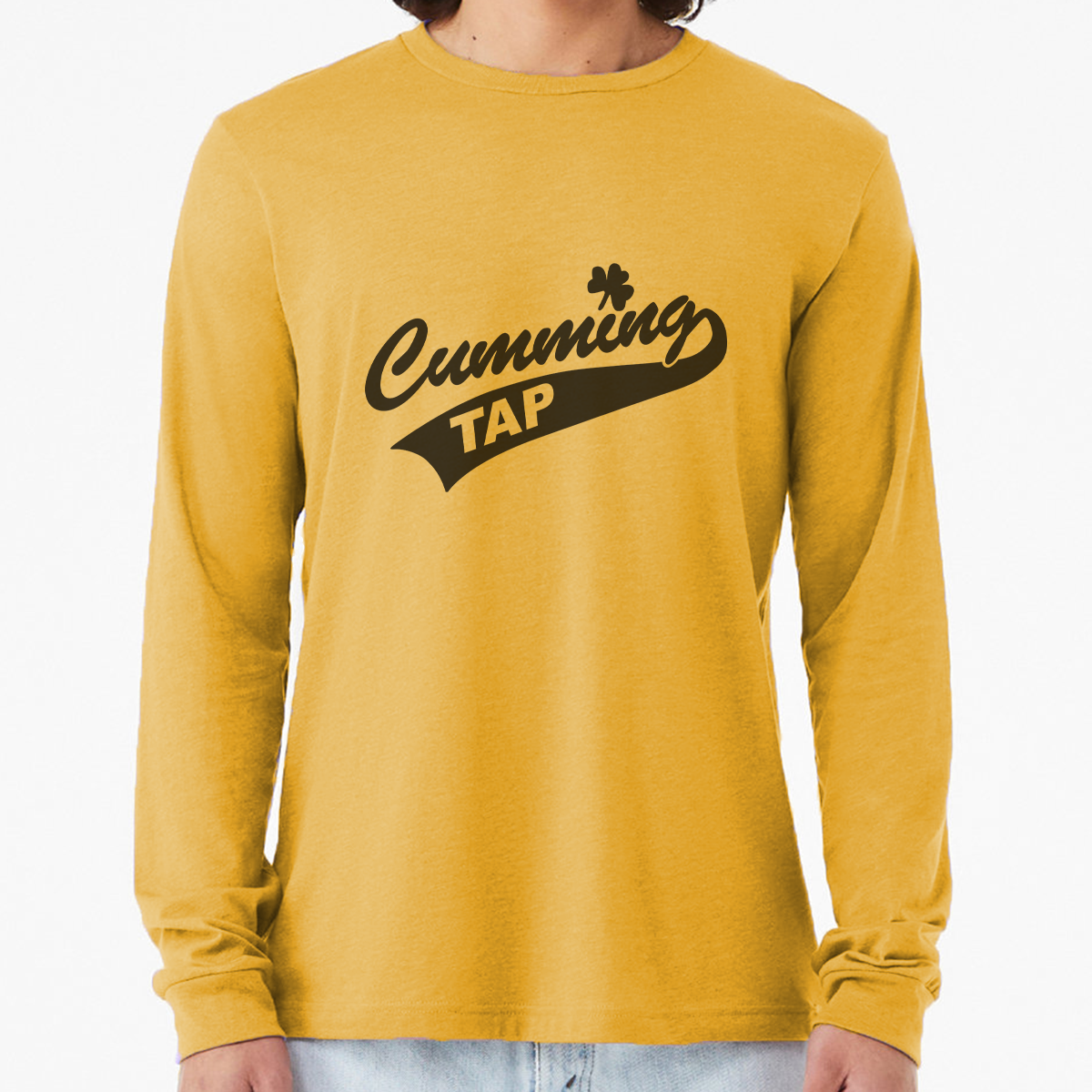 "Cumming Tap" Unisex Heather Long Sleeve T-Shirts