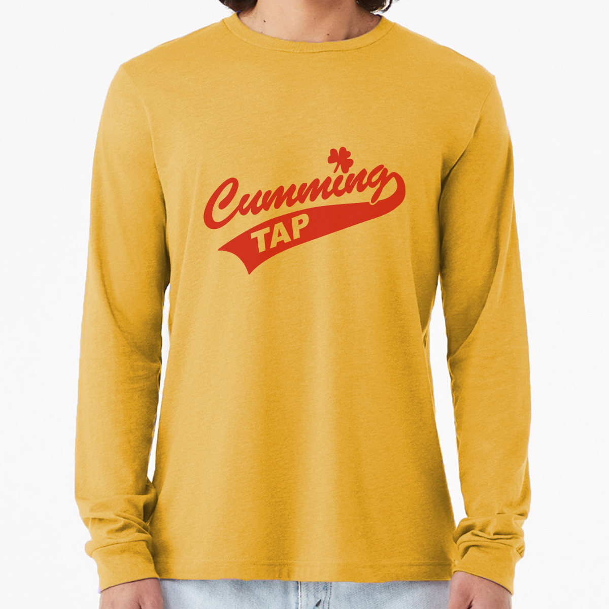 "Cumming Tap" Unisex Heather Long Sleeve T-Shirts