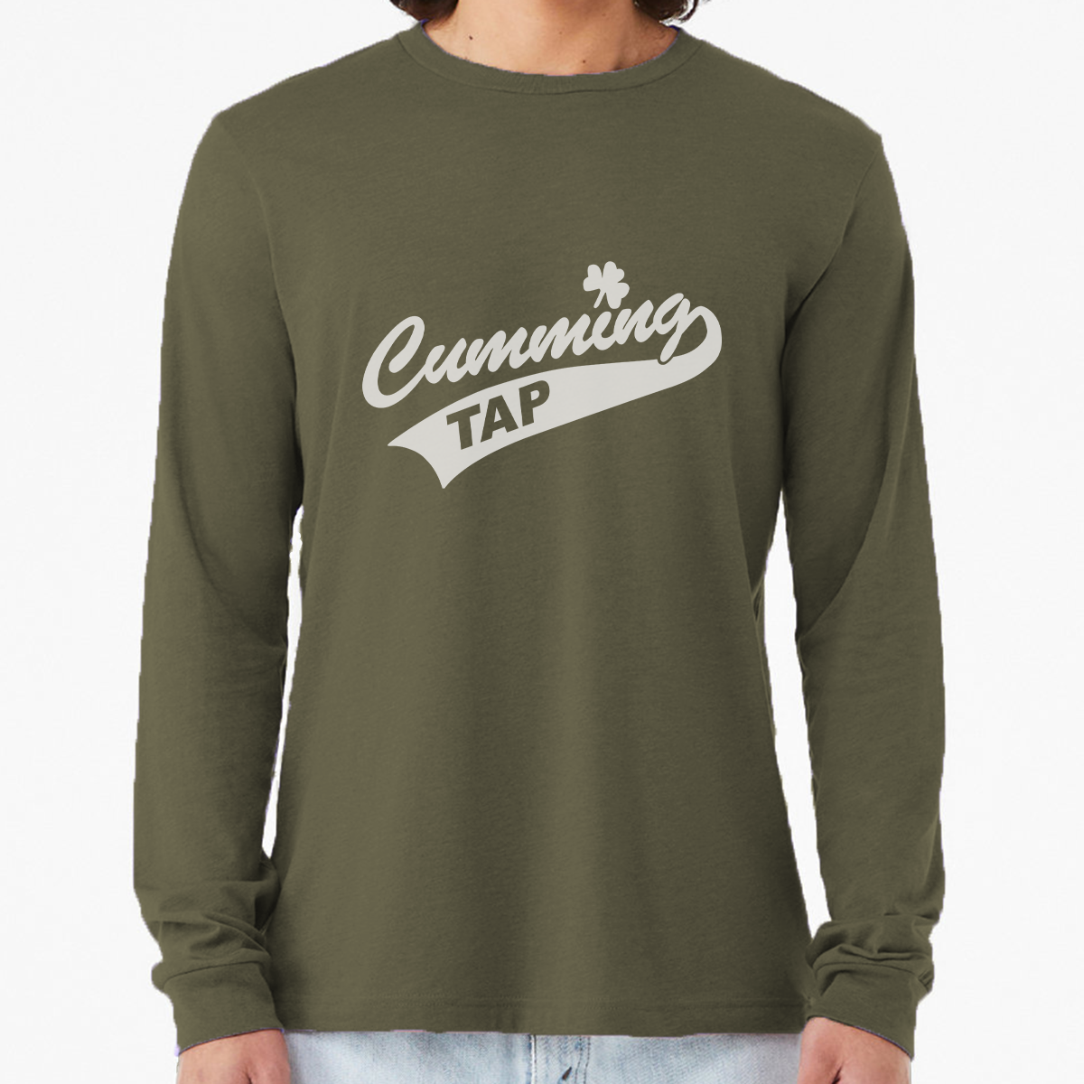 "Cumming Tap" Unisex Heather Long Sleeve T-Shirts