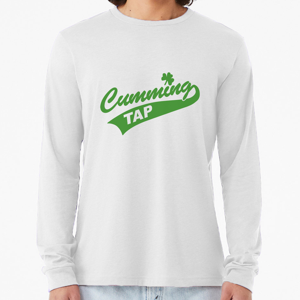 "Cumming Tap" Unisex Heather Long Sleeve T-Shirts