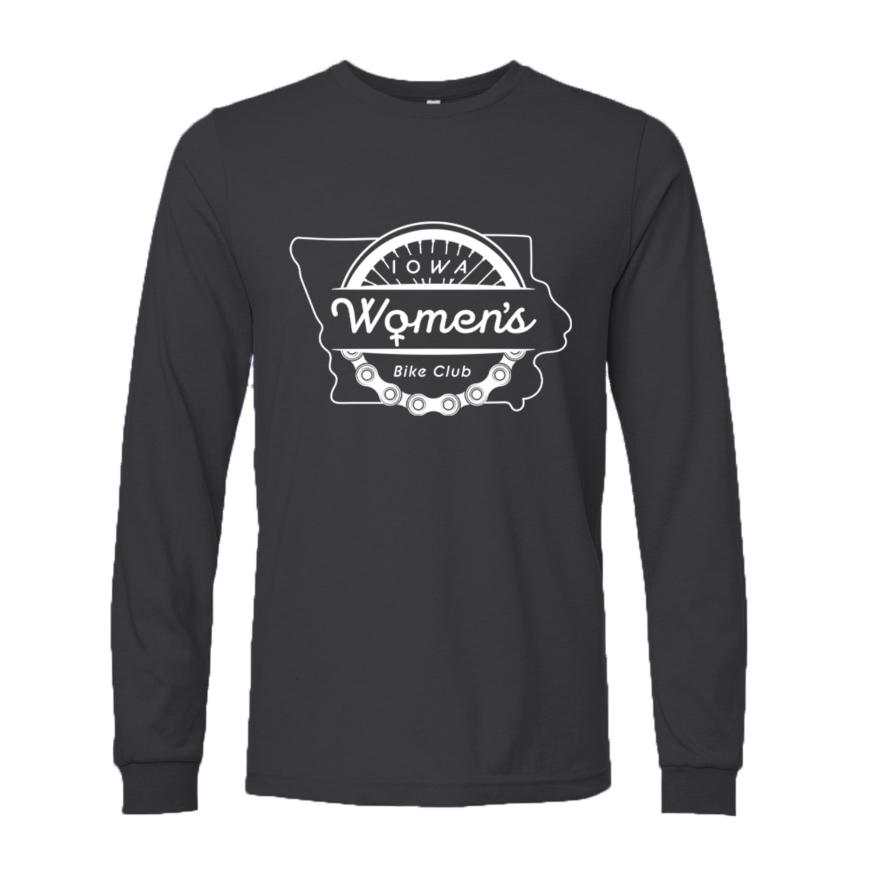"IOWA WOMEN'S BIKE CLUB" 3501cvc Bella + Canvas Unisex CVC Jersey Long-Sleeve T-Shirt