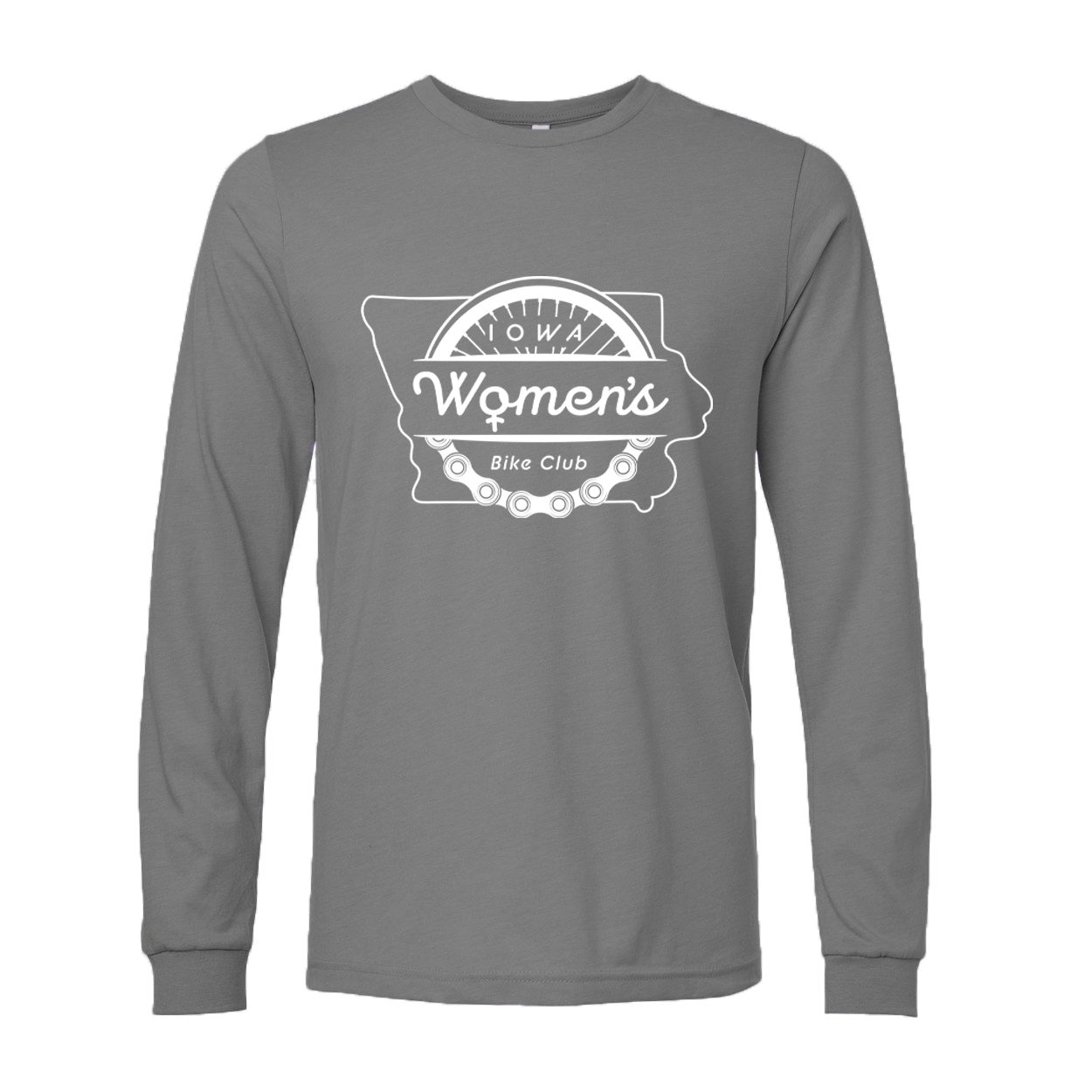 "IOWA WOMEN'S BIKE CLUB" 3501cvc Bella + Canvas Unisex CVC Jersey Long-Sleeve T-Shirt