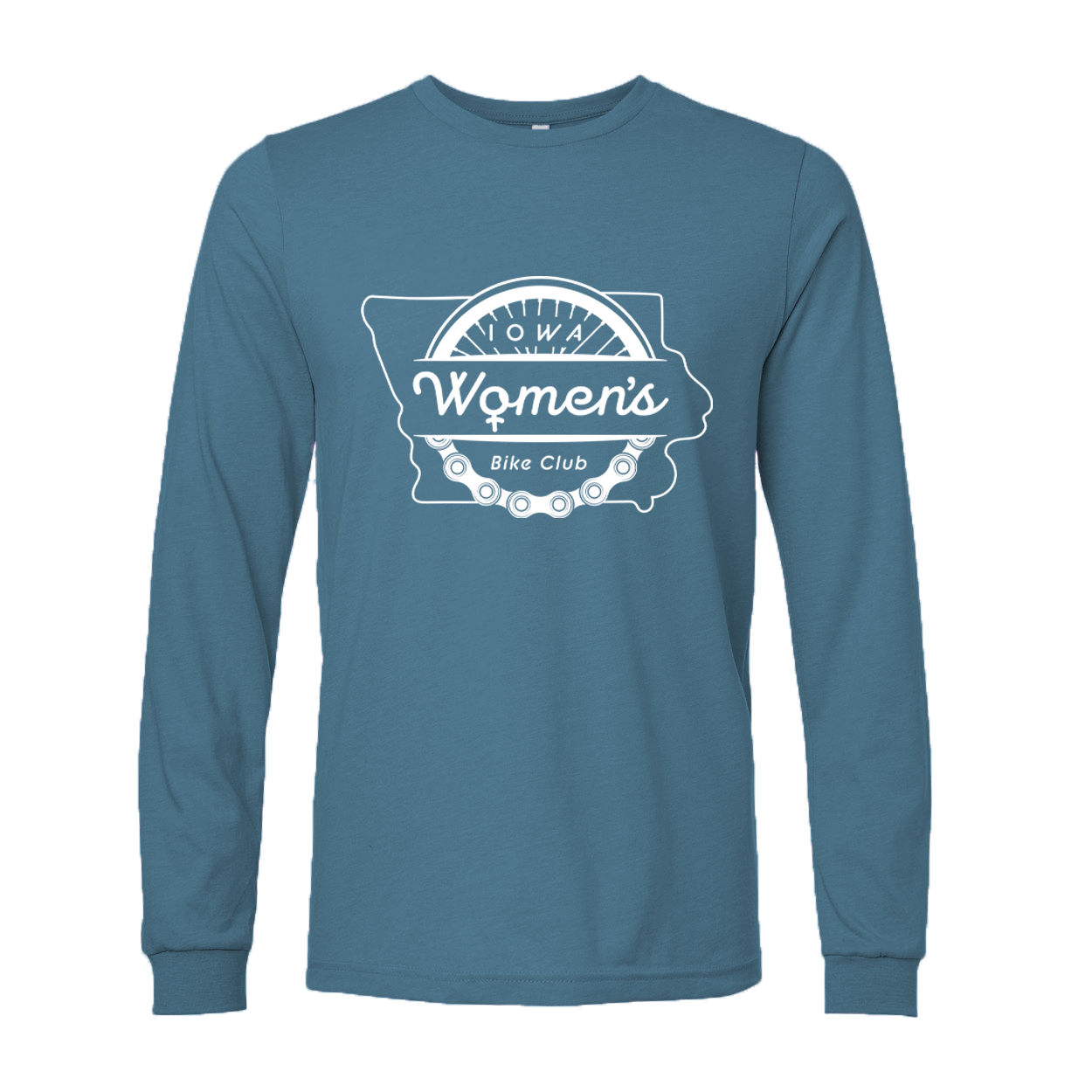 "IOWA WOMEN'S BIKE CLUB" 3501cvc Bella + Canvas Unisex CVC Jersey Long-Sleeve T-Shirt