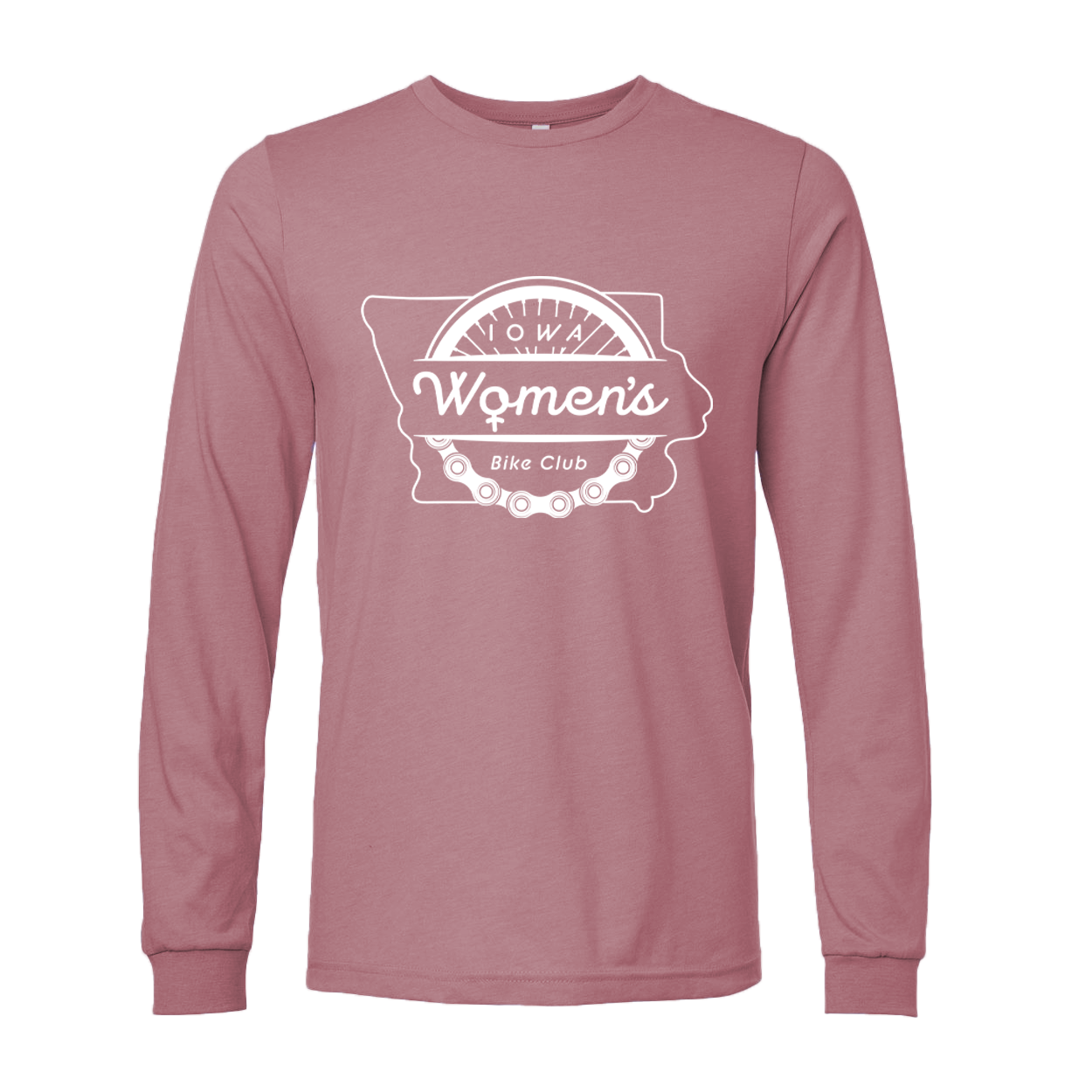 "IOWA WOMEN'S BIKE CLUB" 3501cvc Bella + Canvas Unisex CVC Jersey Long-Sleeve T-Shirt