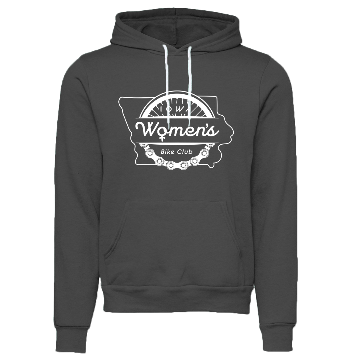"IOWA WOMEN'S BIKE CLUB" 3719 Bella + Canvas Unisex Sponge Fleece Pullover Hoodie