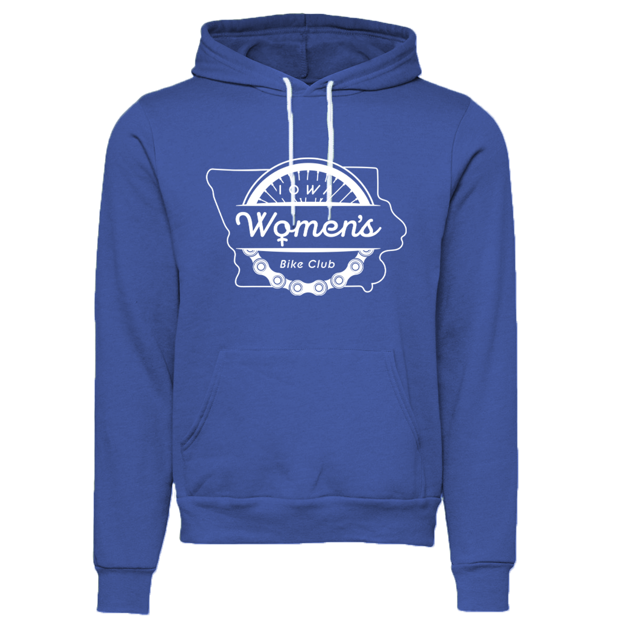 "IOWA WOMEN'S BIKE CLUB" 3719 Bella + Canvas Unisex Sponge Fleece Pullover Hoodie