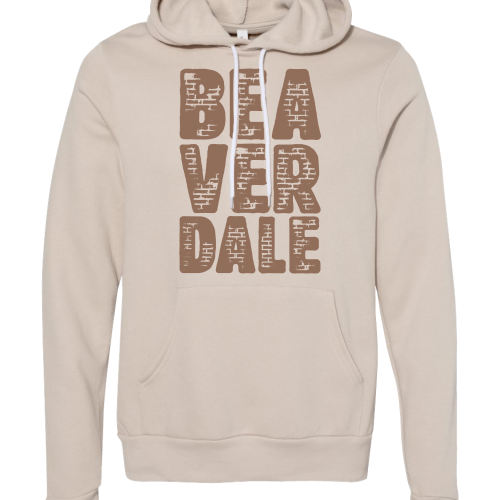 "BEAVERDALE BRICKS" Bella + Canvas Unisex Sponge Fleece Hoodie Sweatshirt - 3719