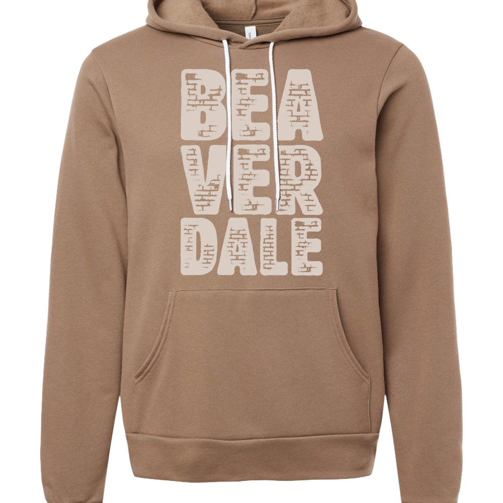 "BEAVERDALE BRICKS" Bella + Canvas Unisex Sponge Fleece Hoodie Sweatshirt - 3719