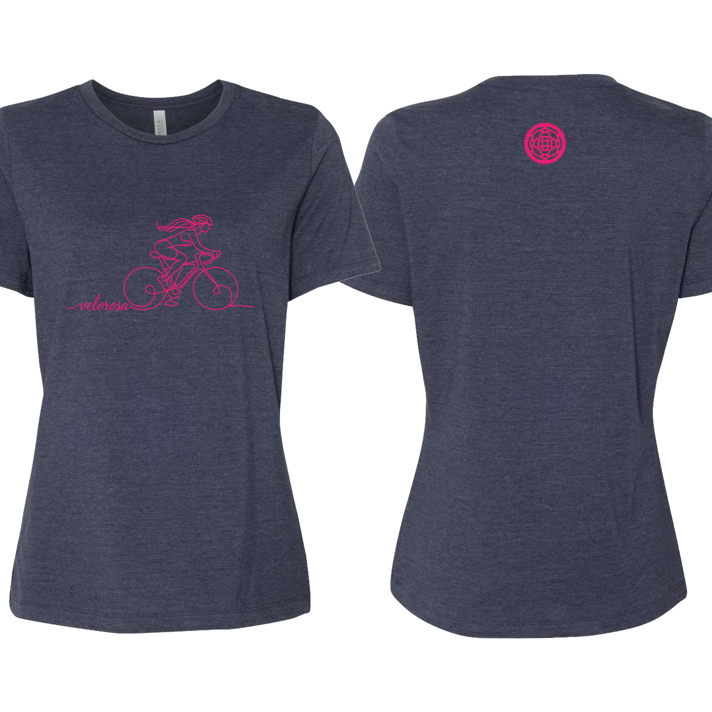 VELOROSA "SCRIBBLE DESIGN" Bella + Canvas Women’s Relaxed Fit Heather CVC Tee - 6400CVC
