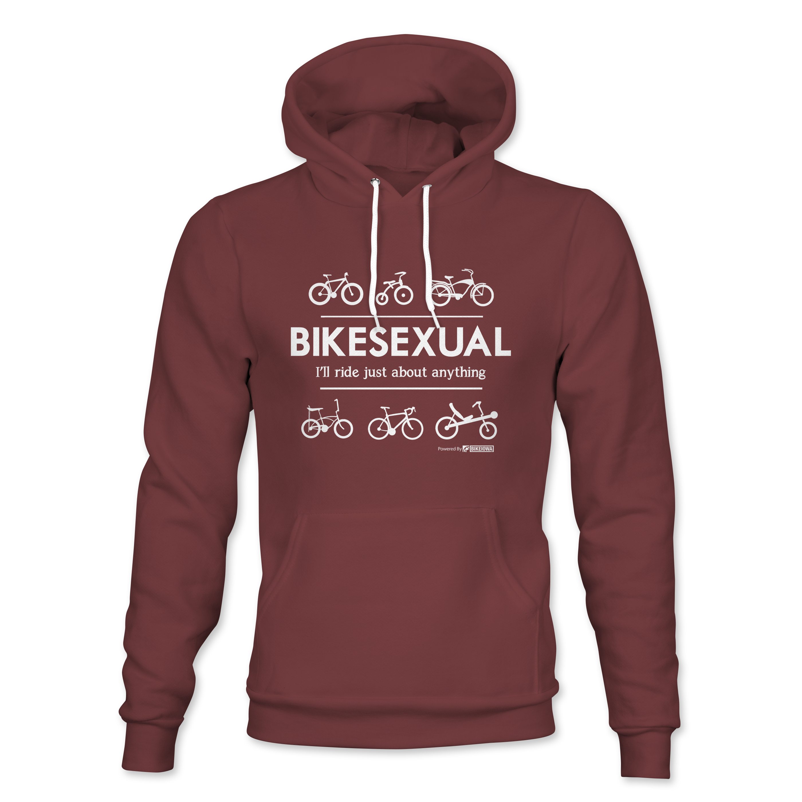 BIKEIOWA "BIKESEXUAL" UNISEX HOODIE
