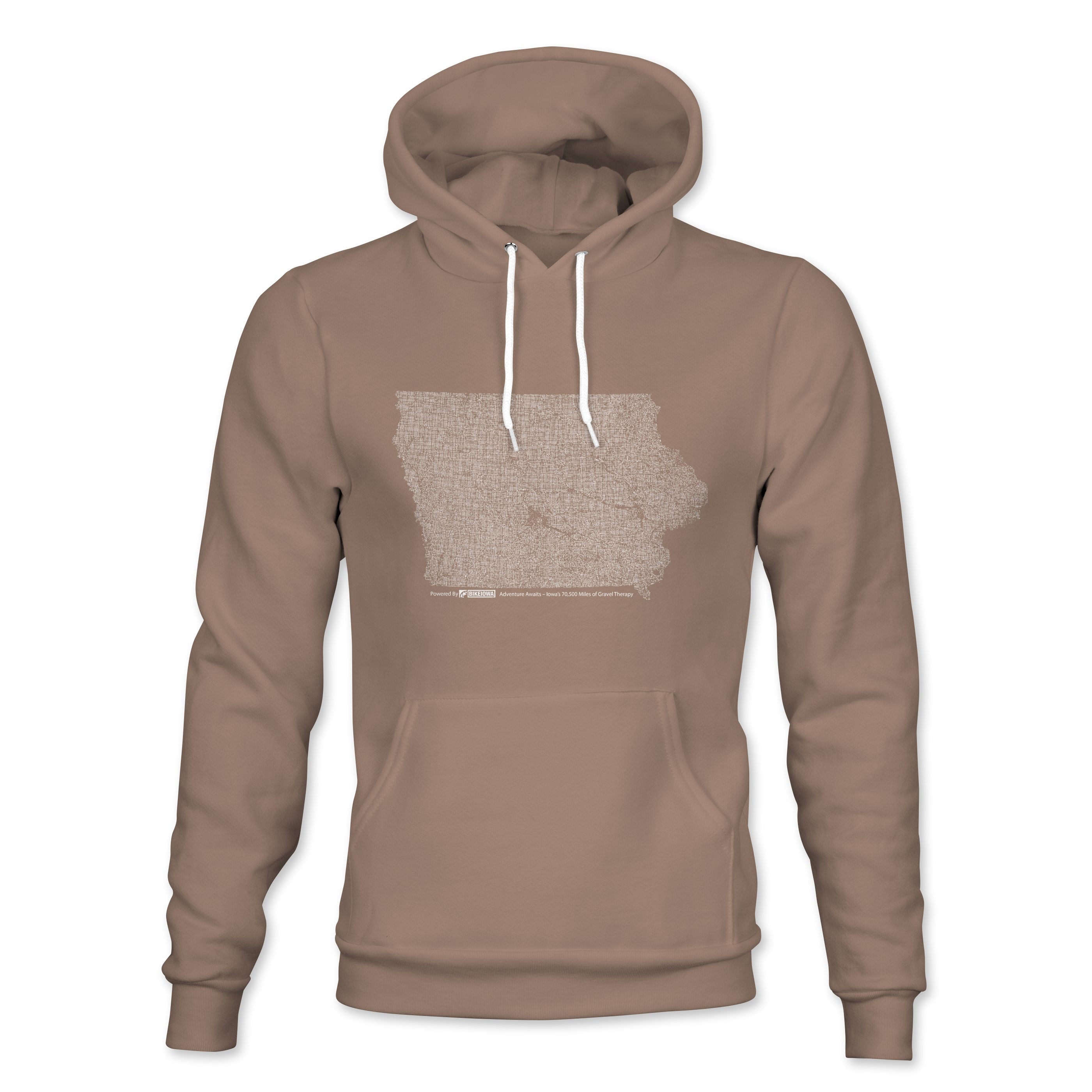 BIKEIOWA "IOWA GRAVEL ROADS" UNISEX HOODIE