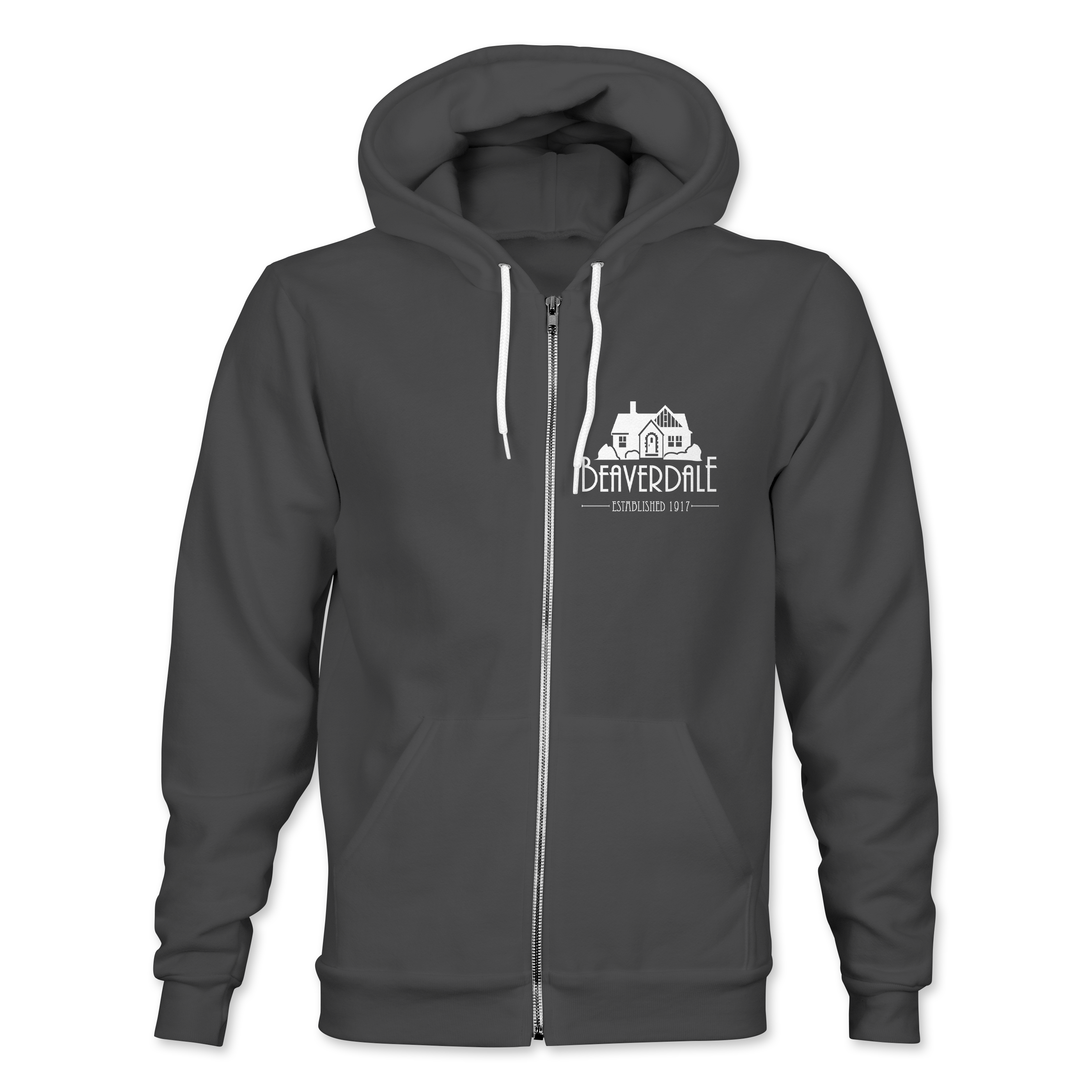 "BNA EST. 1917" Bella + Canvas Unisex Sponge Fleece Full-Zip Hooded Sweatshirt - 3739