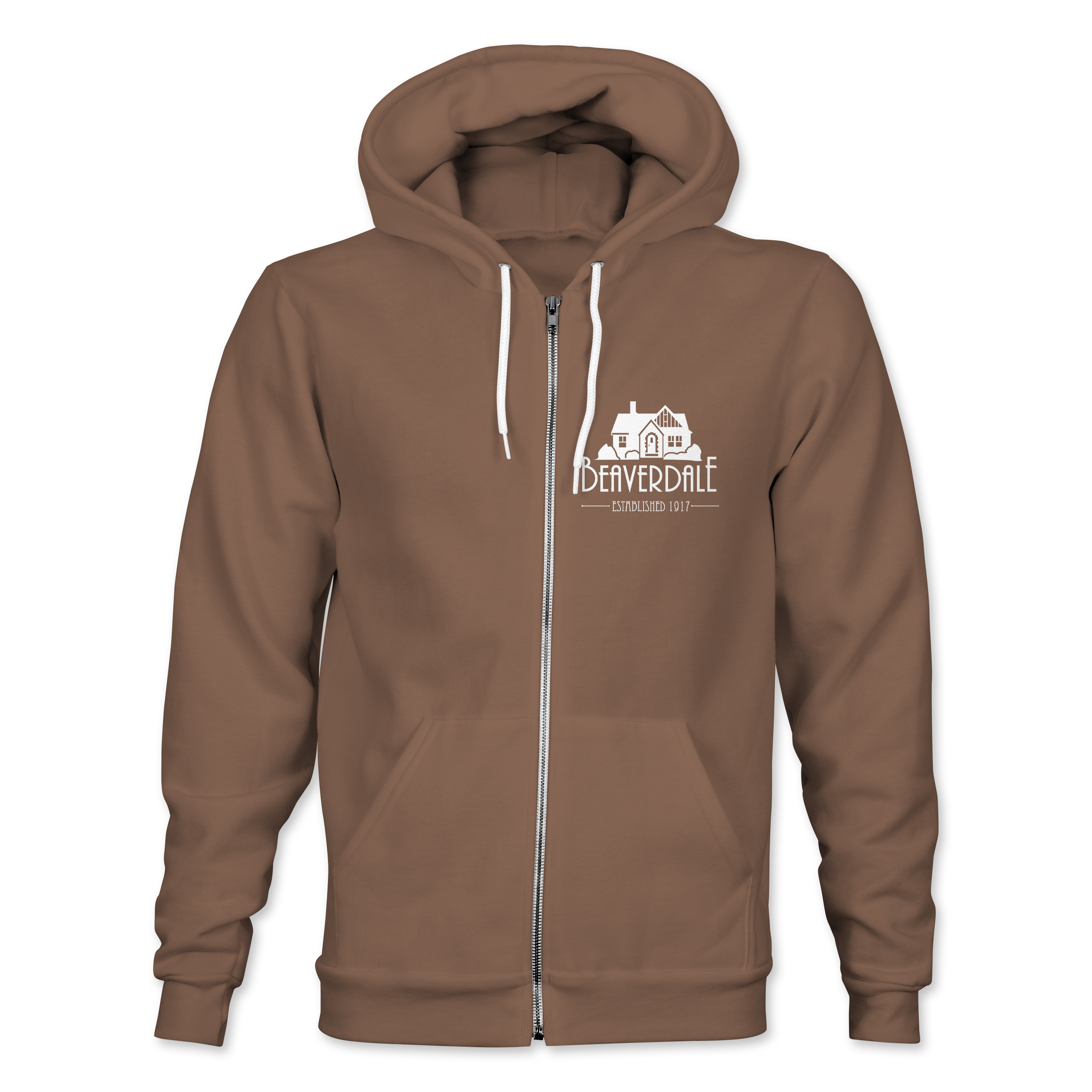 "BNA EST. 1917" Bella + Canvas Unisex Sponge Fleece Full-Zip Hooded Sweatshirt - 3739