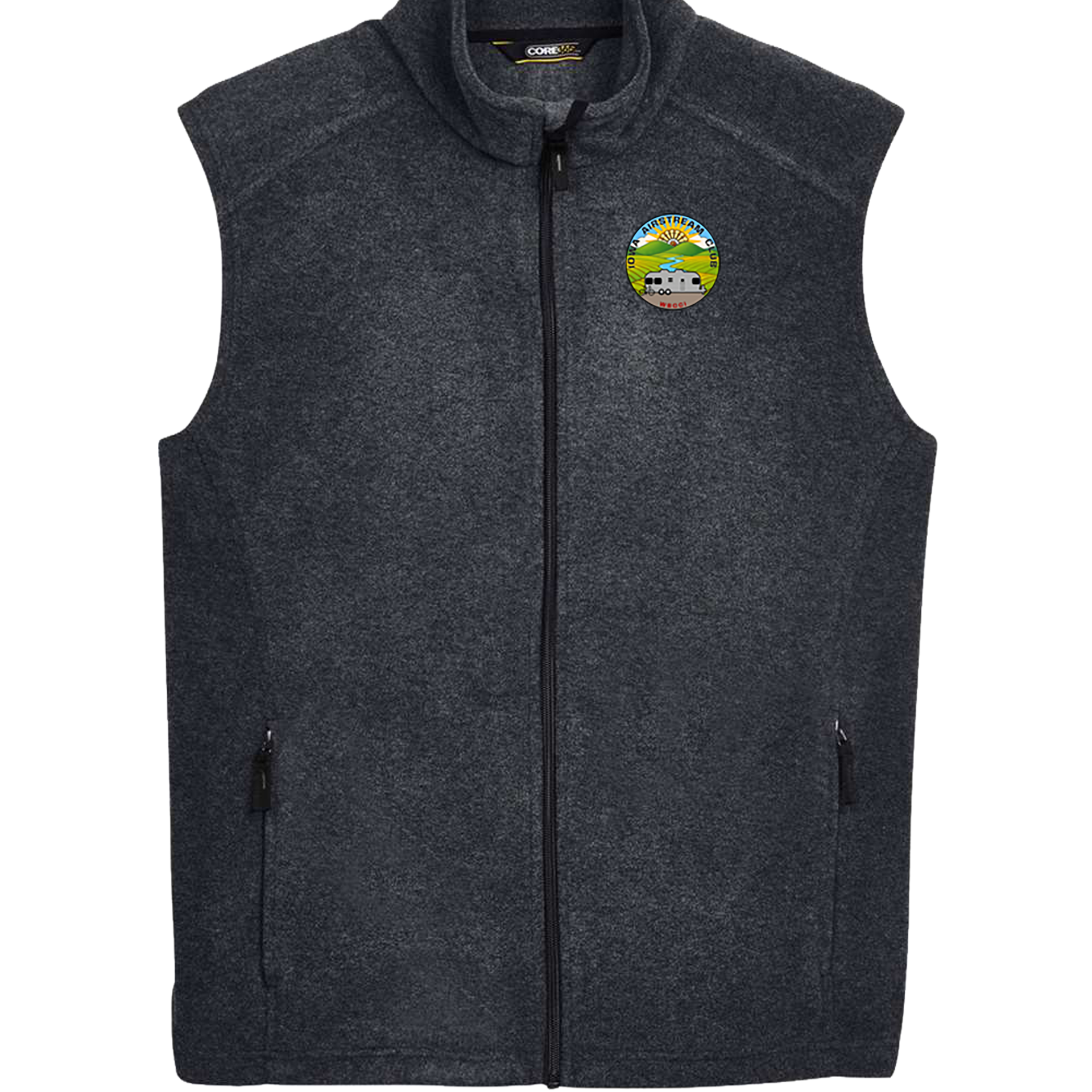 "IOWA AIRSTREAM CLUB" Core365 Men's Journey Fleece Vest - 88191