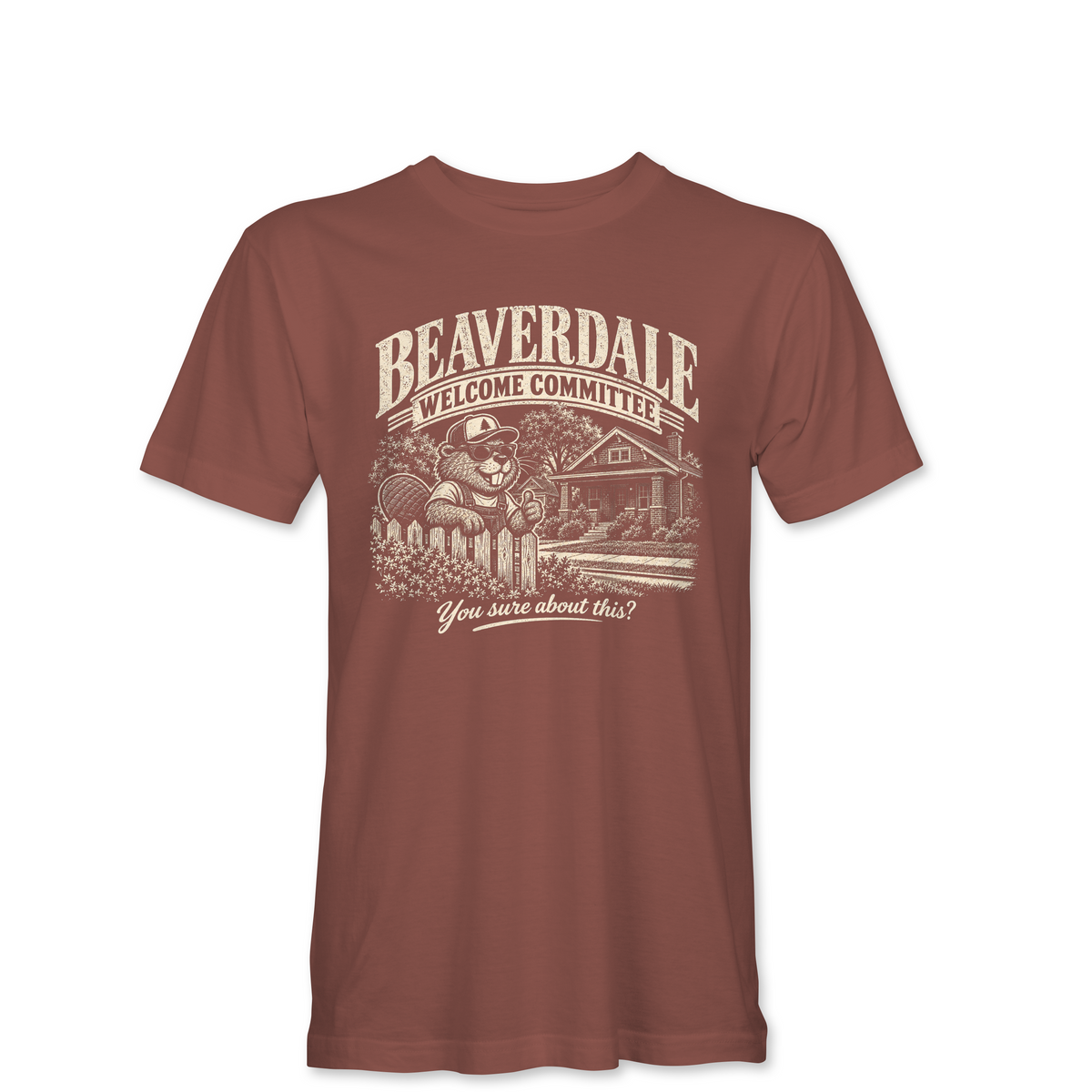 "BEAVERDALE WELCOME COMMITTEE" Unisex Heather Softstyle T-Shirt