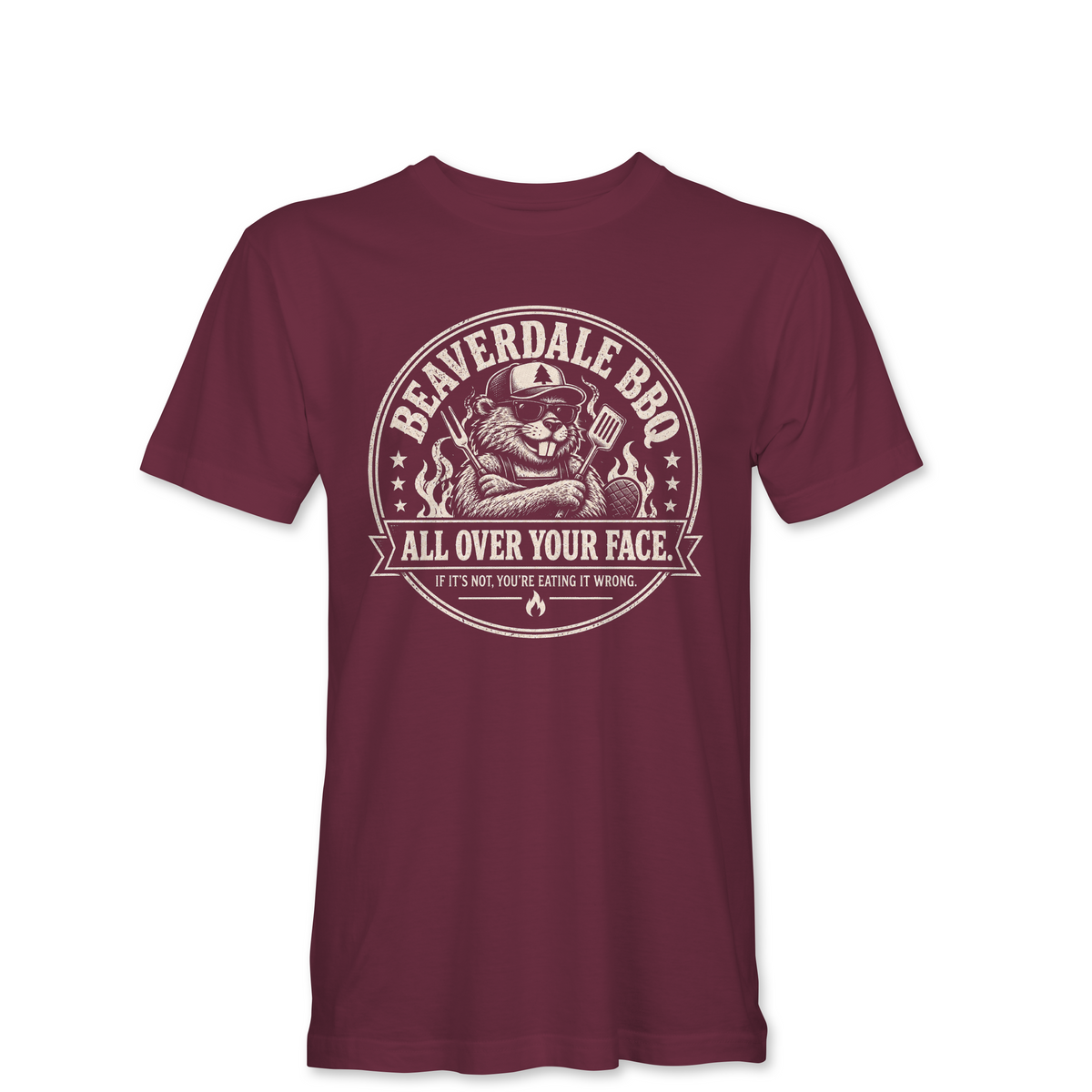 "BEAVERDALE BBQ" Unisex Heather Softstyle T-Shirt