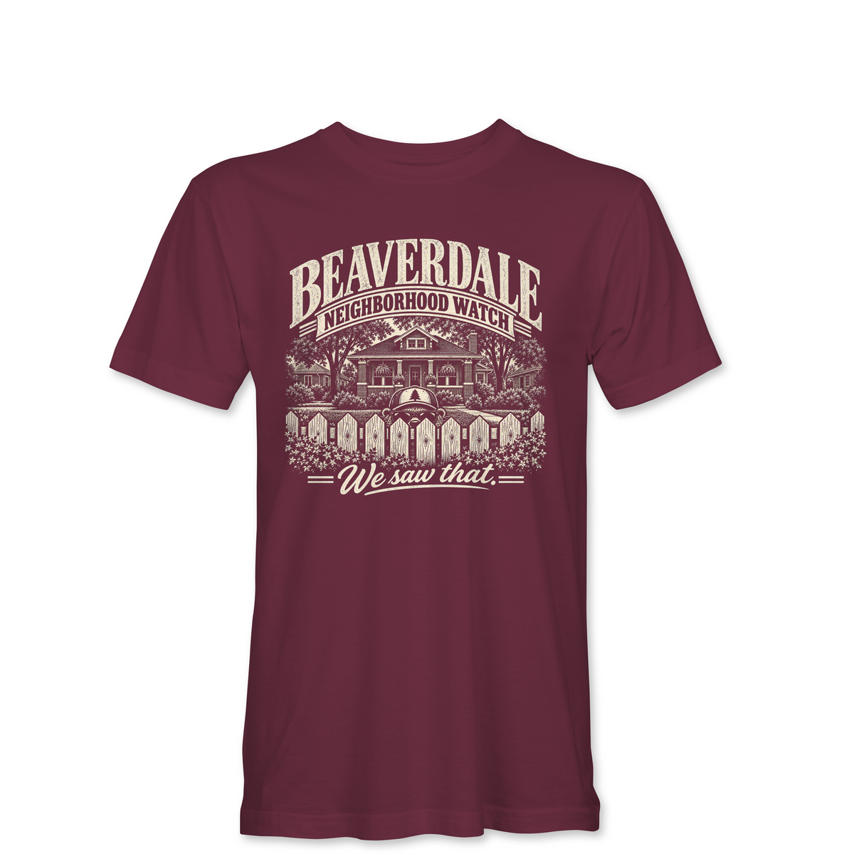 "BEAVERDALE NEIGHBORHOOD WATCH" Unisex Heather Softstyle T-Shirt