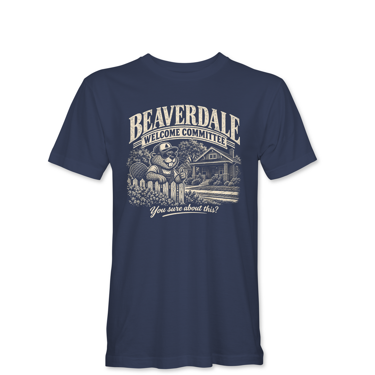 "BEAVERDALE WELCOME COMMITTEE" Unisex Heather Softstyle T-Shirt