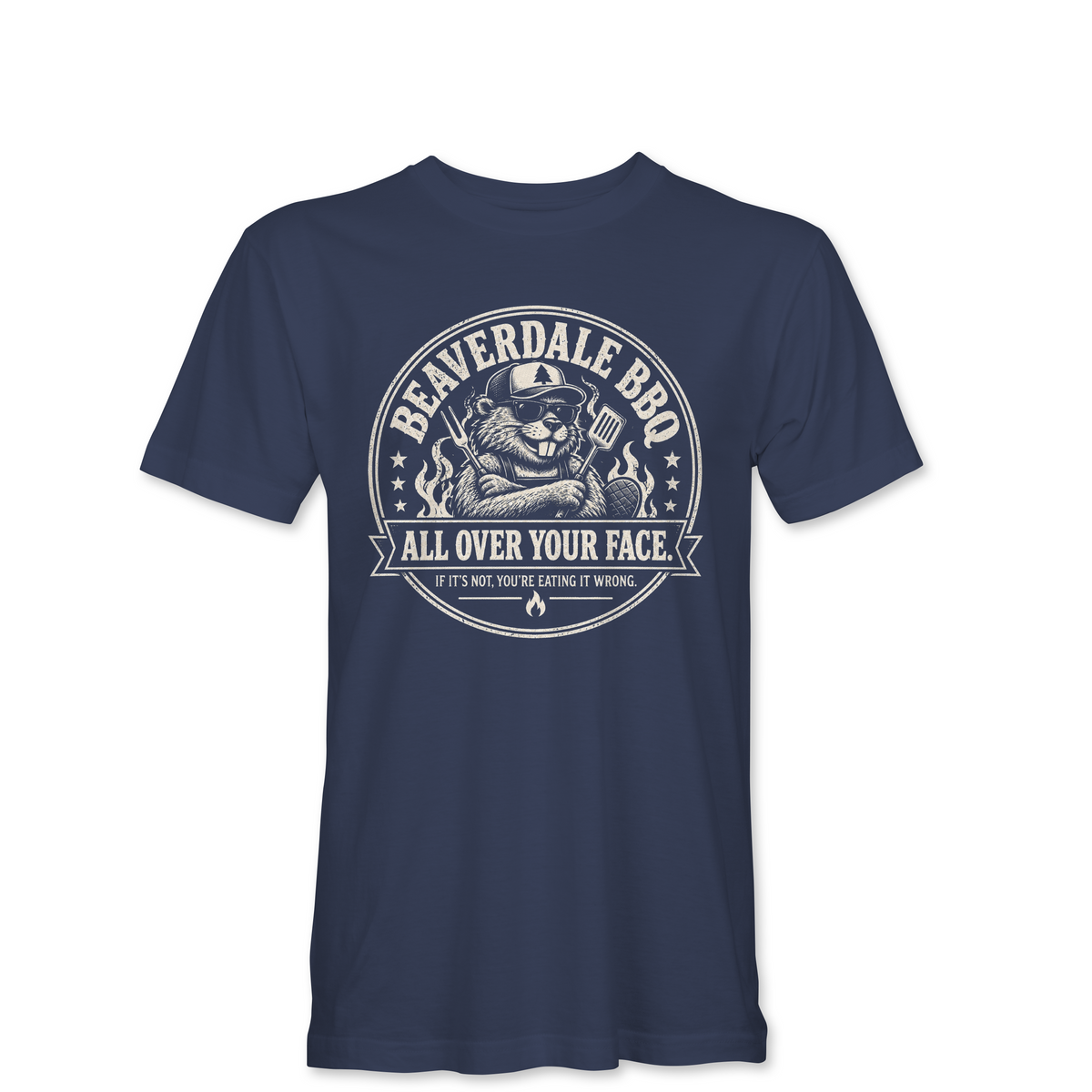"BEAVERDALE BBQ" Unisex Heather Softstyle T-Shirt