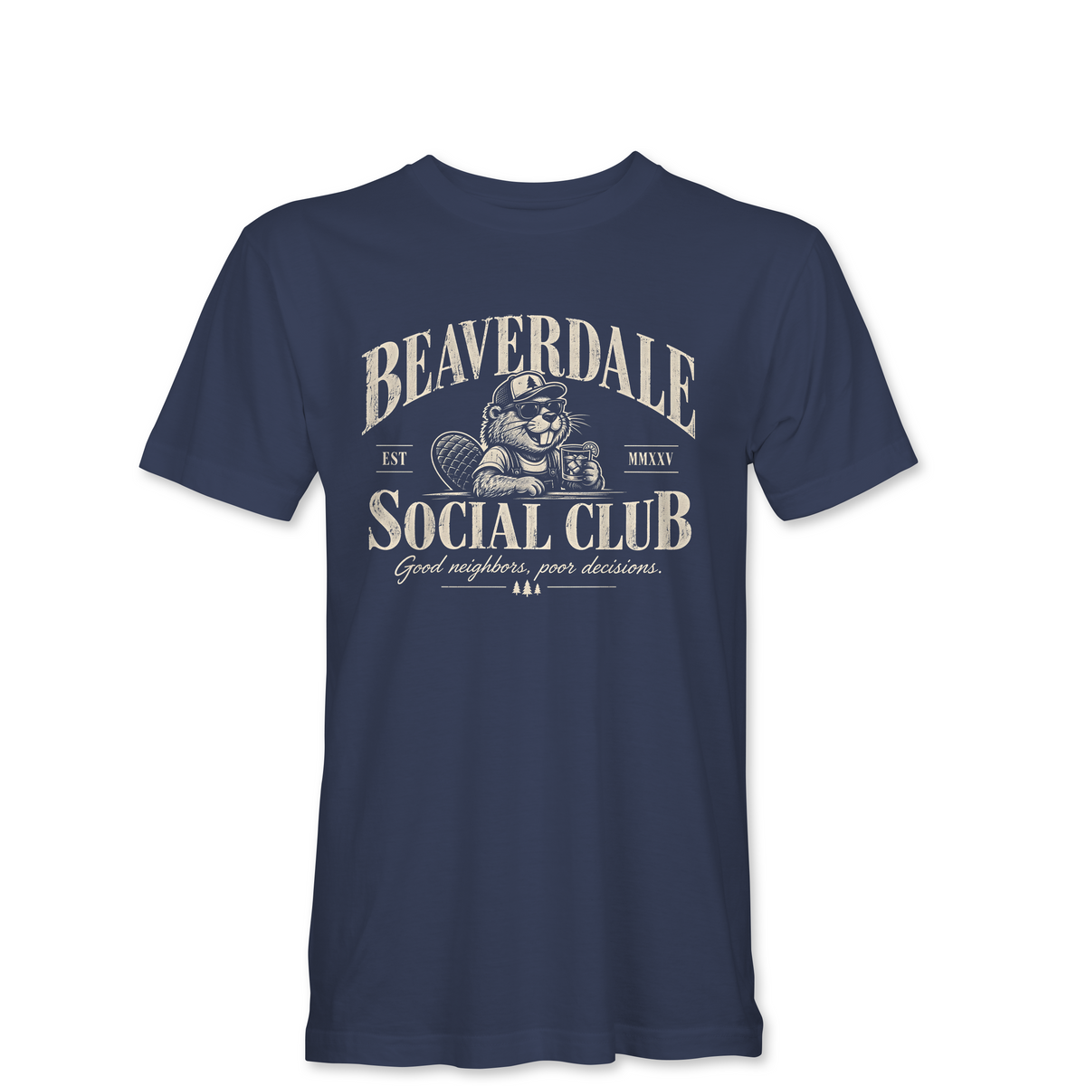 "BEAVERDALE SOCIAL CLUB" Unisex Heather Softstyle T-Shirt