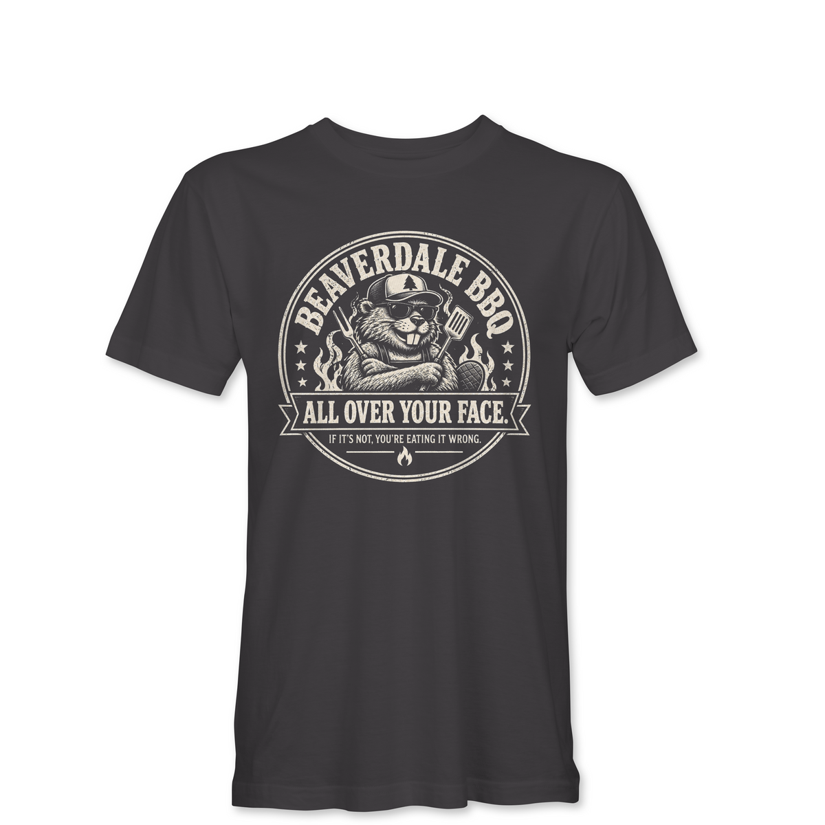 "BEAVERDALE BBQ" Unisex Heather Softstyle T-Shirt