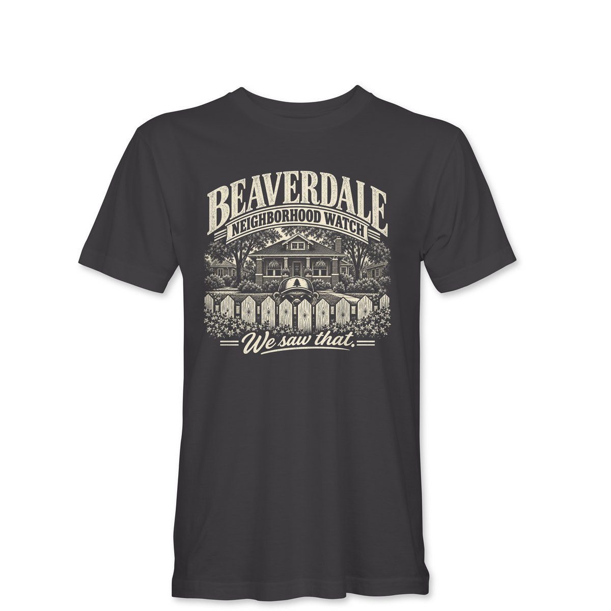 "BEAVERDALE NEIGHBORHOOD WATCH" Unisex Heather Softstyle T-Shirt