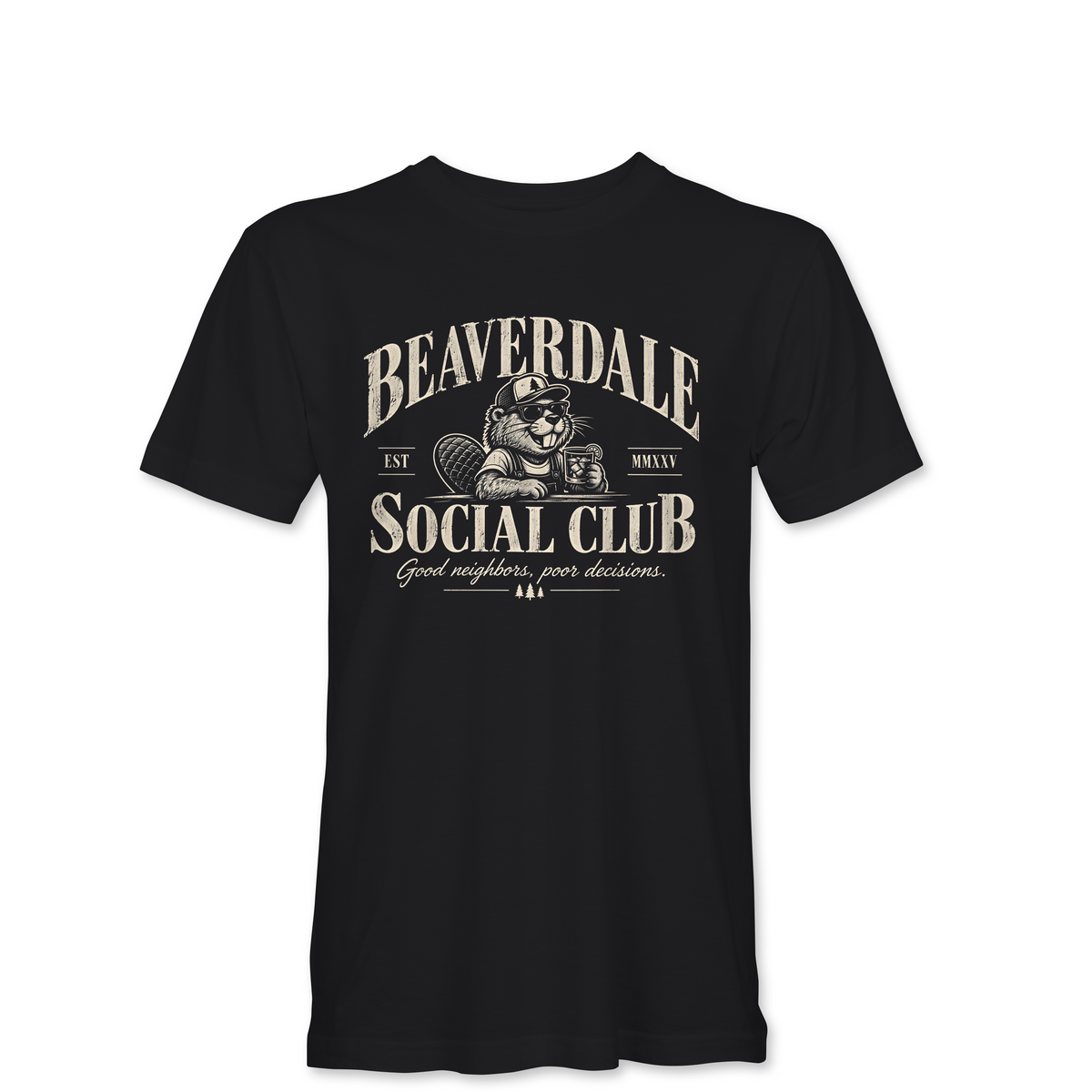 "BEAVERDALE SOCIAL CLUB" Unisex Heather Softstyle T-Shirt