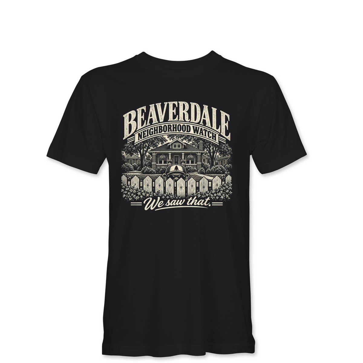 "BEAVERDALE NEIGHBORHOOD WATCH" Unisex Heather Softstyle T-Shirt