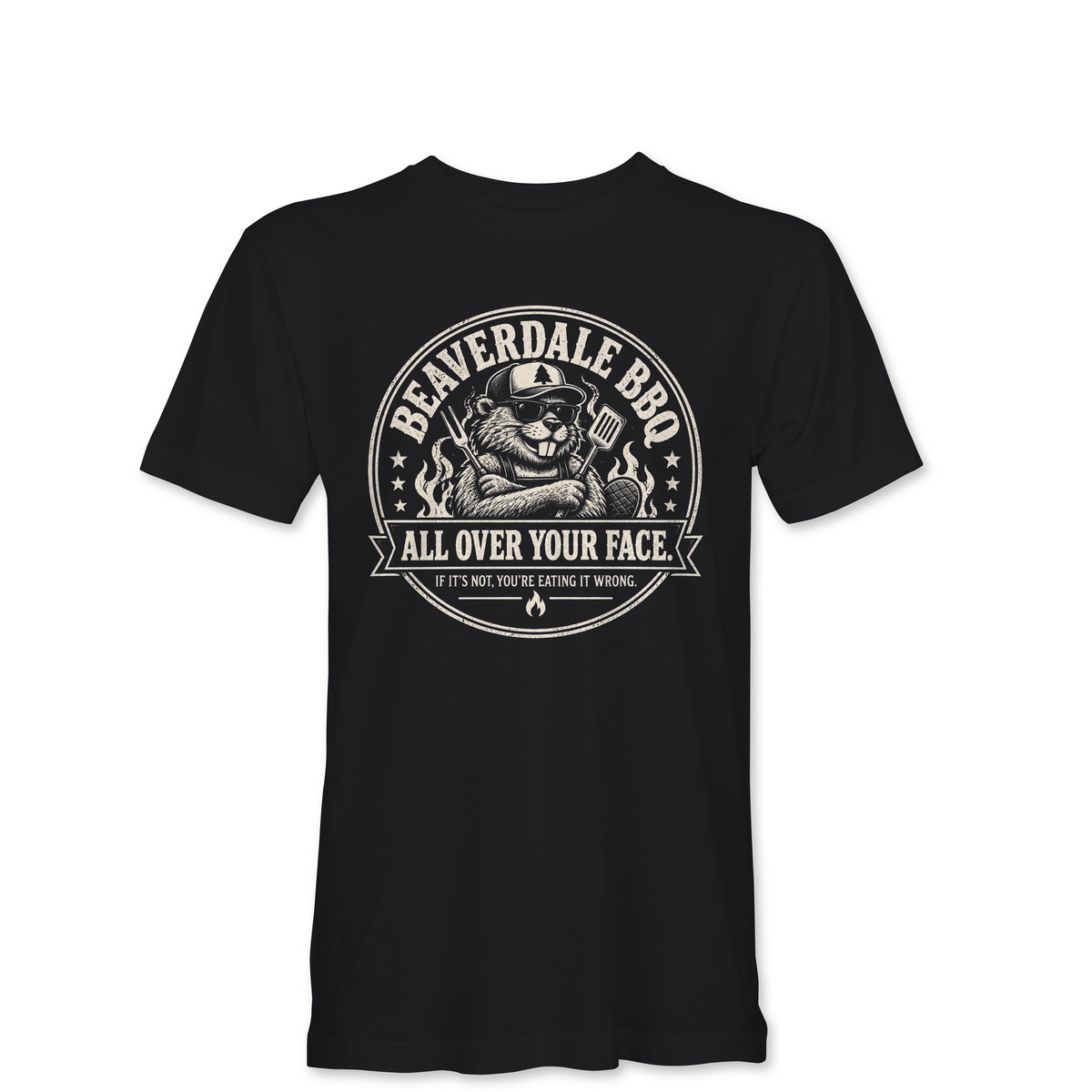 "BEAVERDALE BBQ" Unisex Heather Softstyle T-Shirt