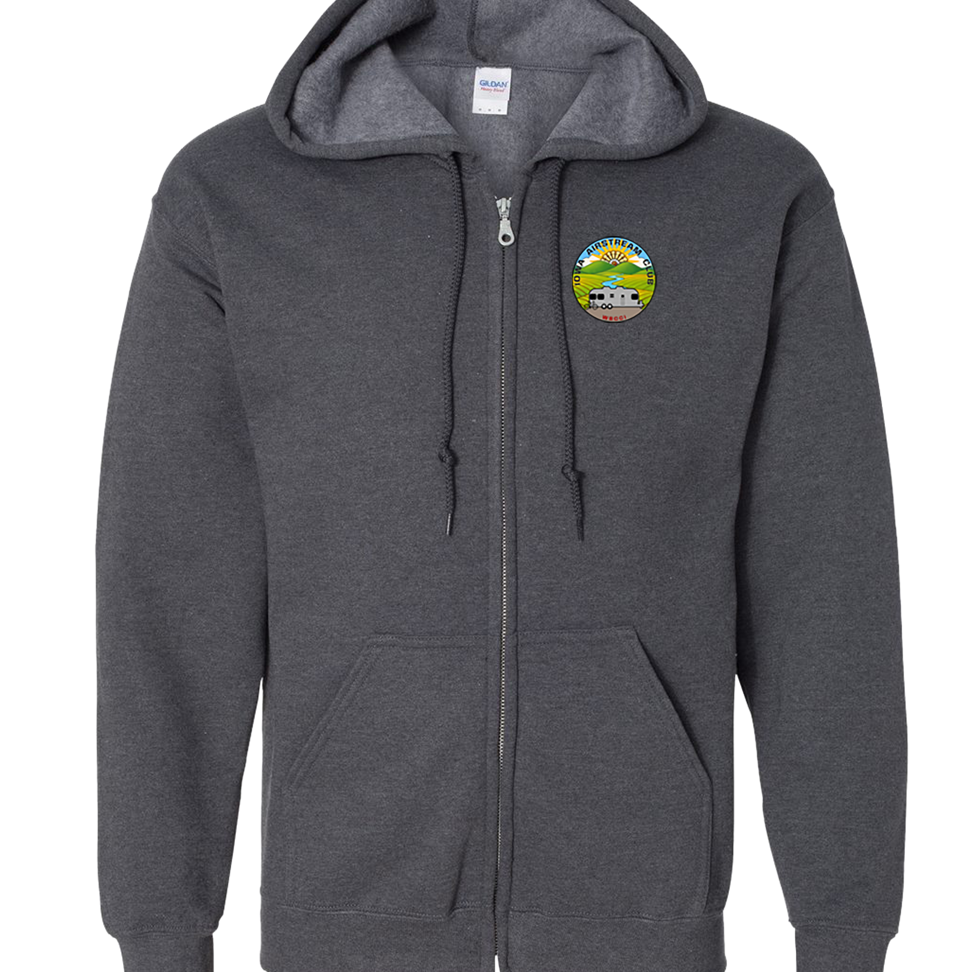 "IOWA AIRSTREAM CLUB" Gildan Unisex Heavy Blend™ Full-Zip Hooded Sweatshirt - 18600