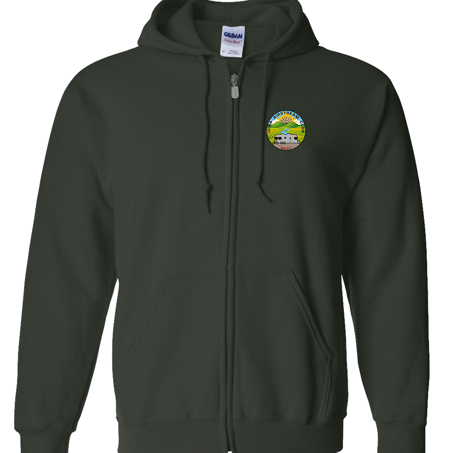 "IOWA AIRSTREAM CLUB" Gildan Unisex Heavy Blend™ Full-Zip Hooded Sweatshirt - 18600