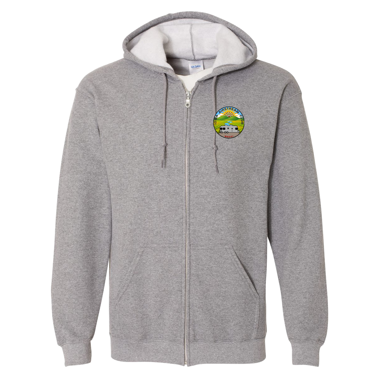 "IOWA AIRSTREAM CLUB" Gildan Unisex Heavy Blend™ Full-Zip Hooded Sweatshirt - 18600