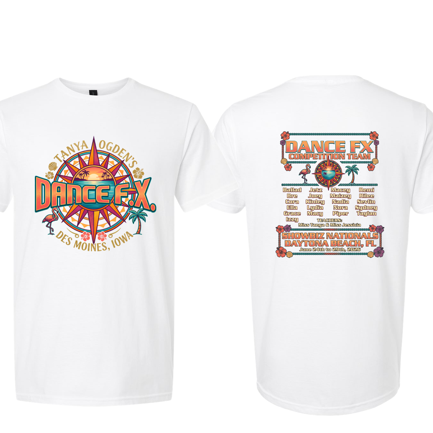 TANYA OGDEN "DANCE FX COMPETITION TEAM NATIONALS 2026" Unisex Softstyle® CVC Youth & Adult T-Shirt - 64000CVC