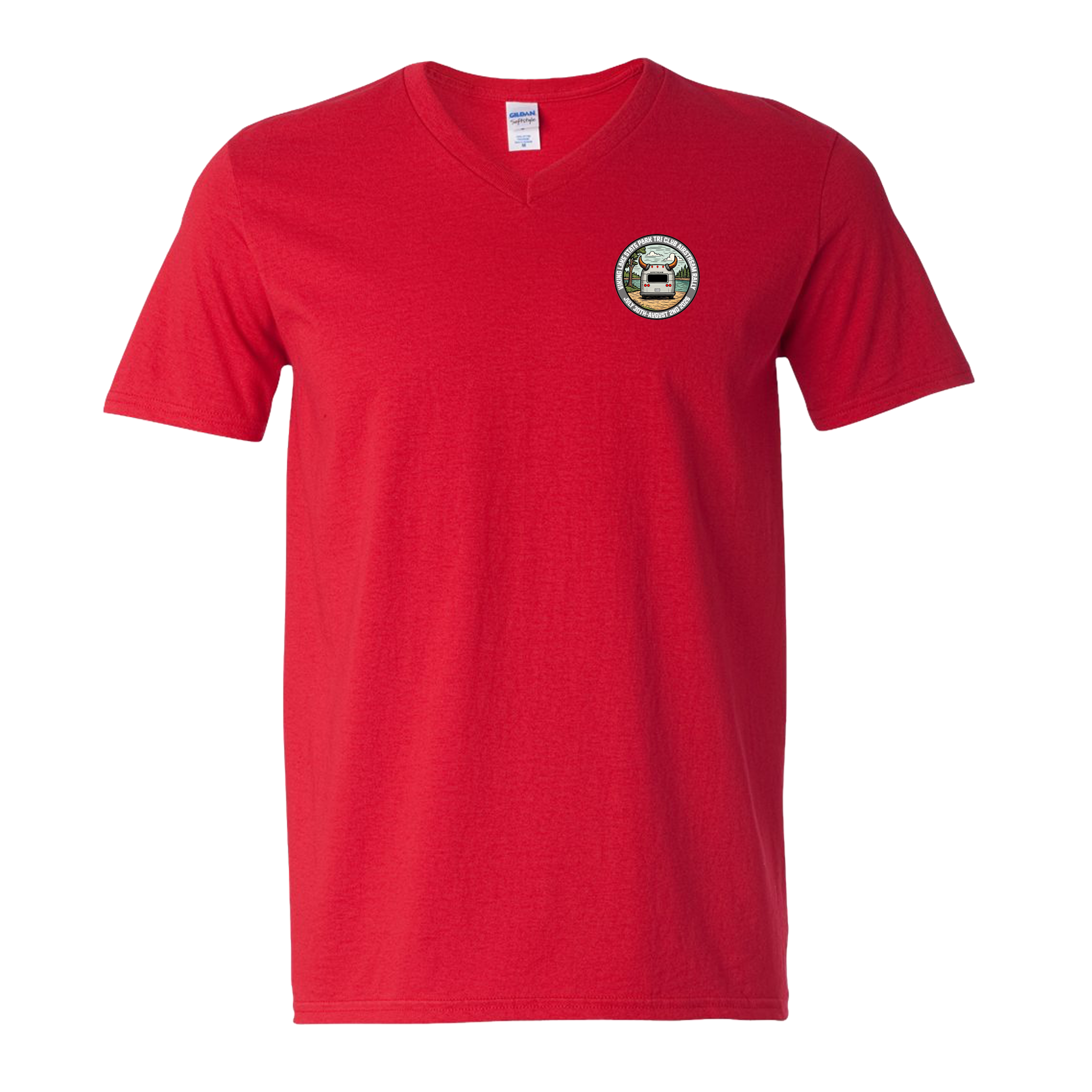"TRI CLUB AIRSTREAM RALLY" Gildan Unisex Softstyle® V-Neck T-Shirt - 64V00