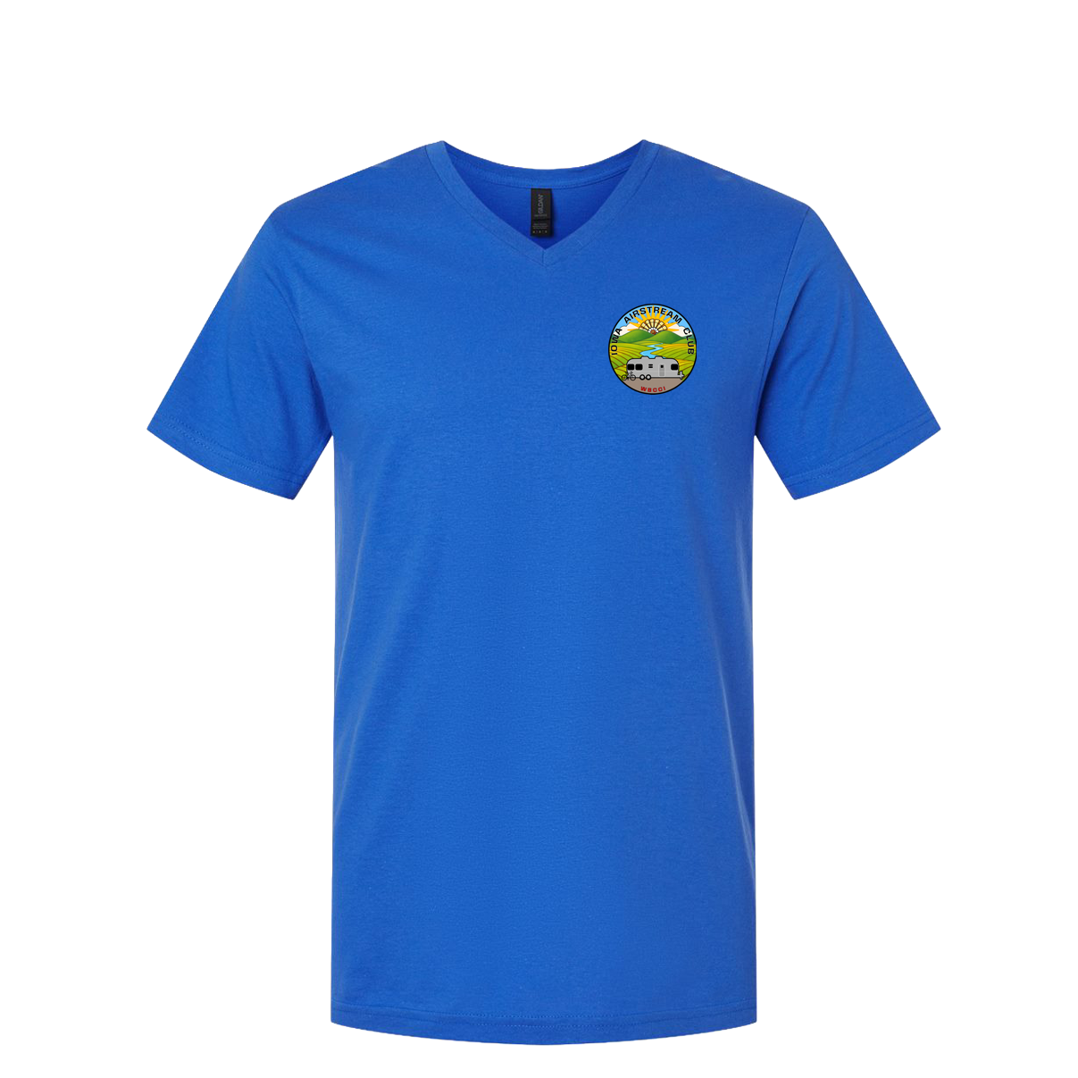 "IOWA AIRSTREAM CLUB" Gildan Unisex Softstyle® V-Neck T-Shirt - 64V00