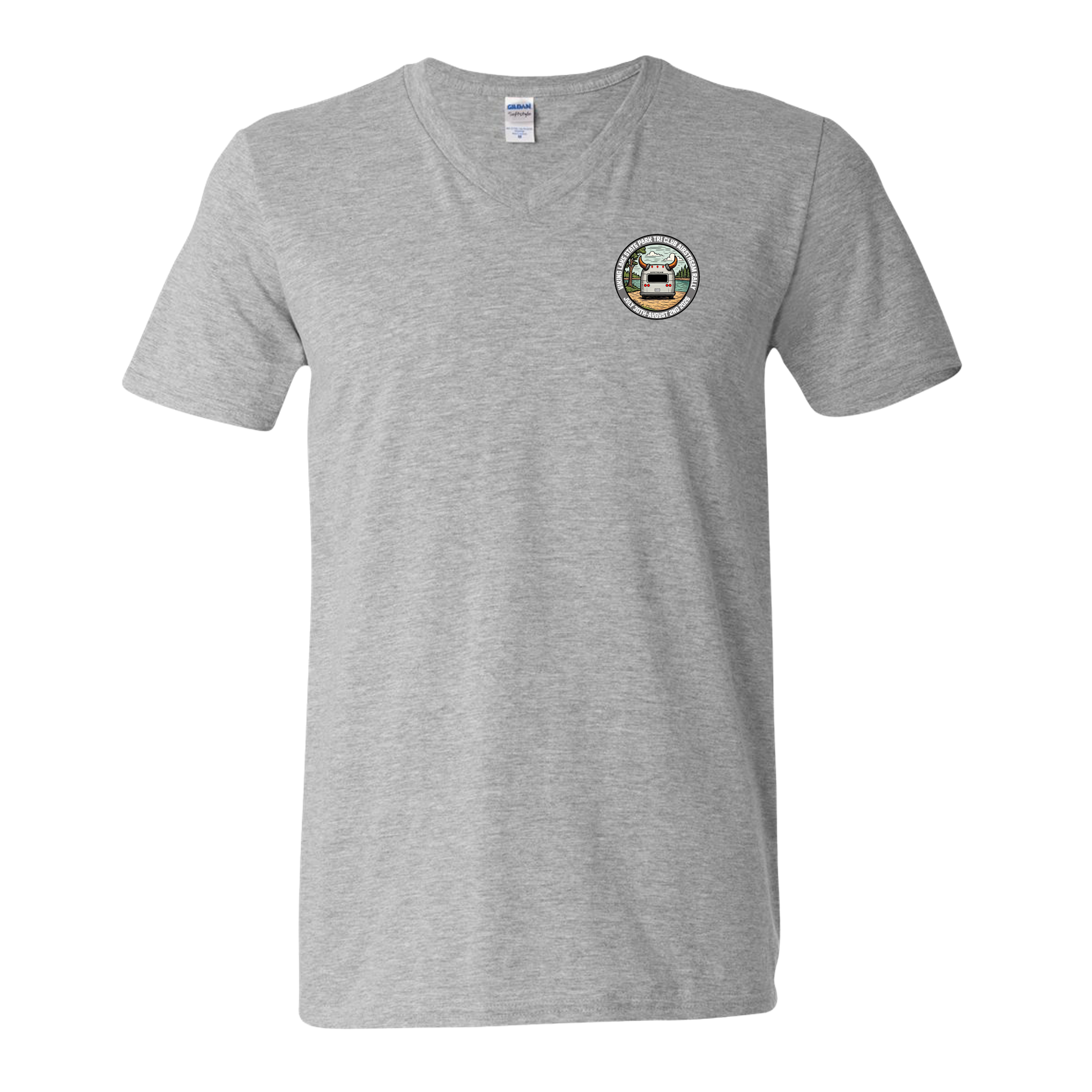 "TRI CLUB AIRSTREAM RALLY" Gildan Unisex Softstyle® V-Neck T-Shirt - 64V00