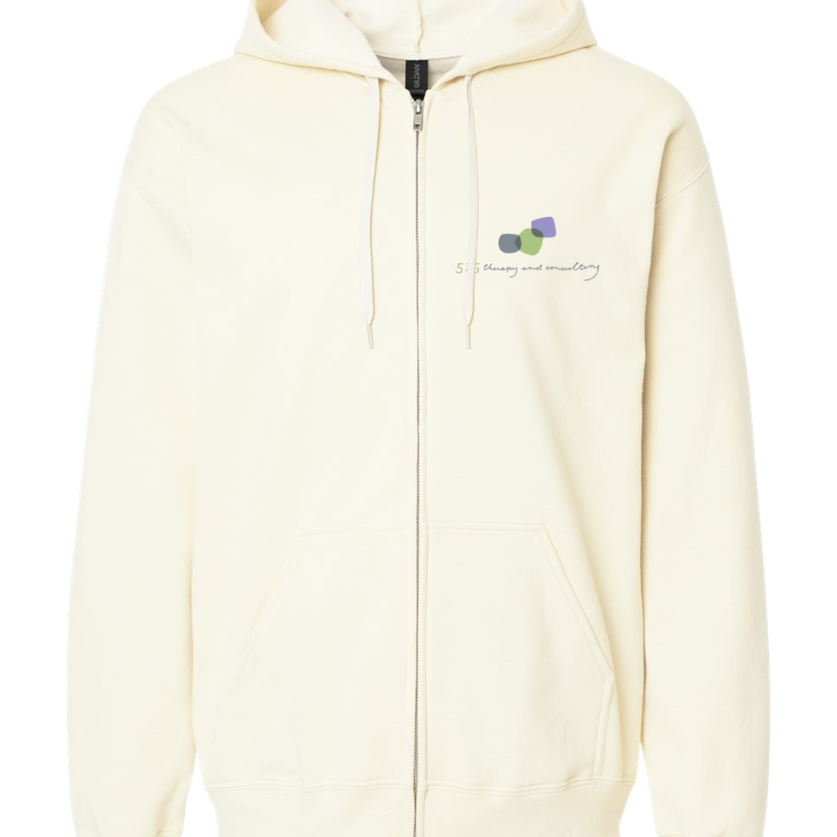 "515 THERAPY AND CONSULTING" Gildan Unisex Softstyle® Midweight Full-Zip Hooded Sweatshirt - SF600
