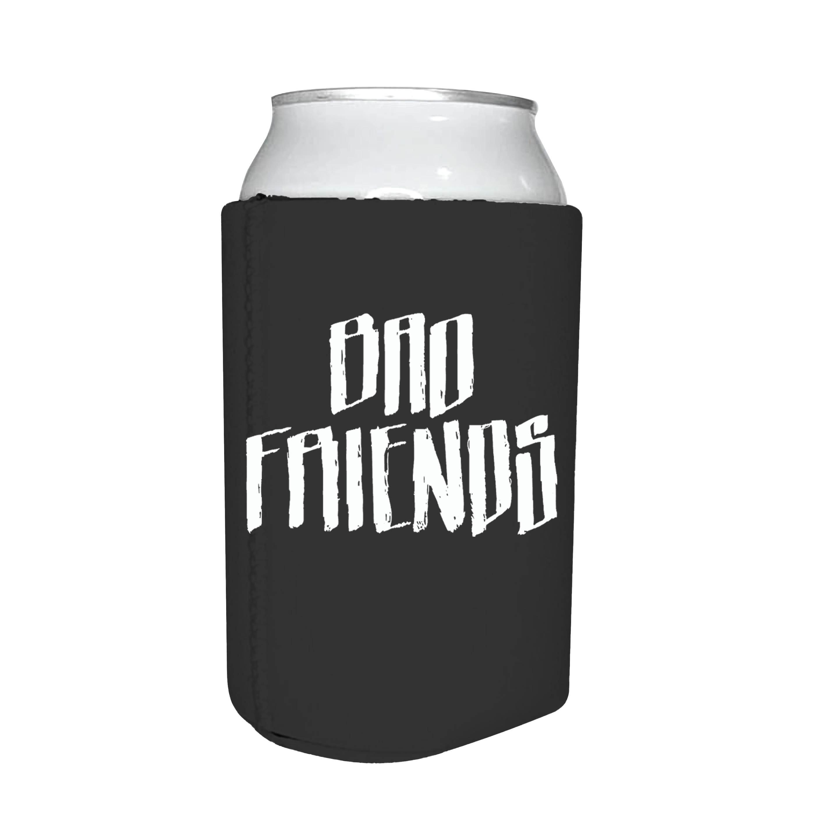 BAD FRIENDS "BRANDED LOGO" NEOPRENE KOOZIE / BLACK