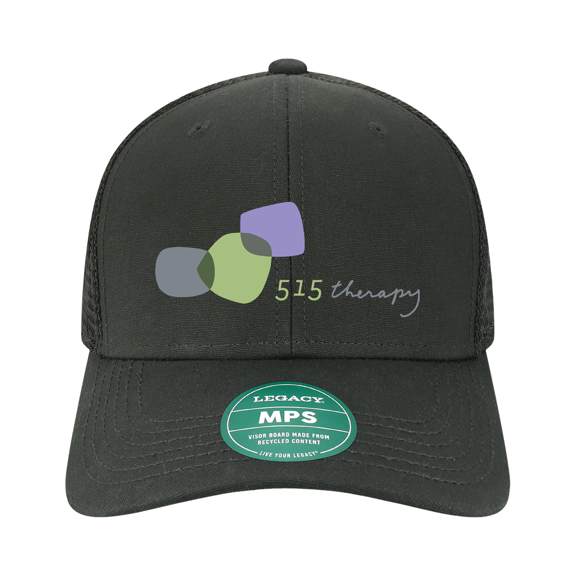 "515 THERAPY AND CONSULTING" LEGACY MPS Mid-Pro Snapback Trucker Cap